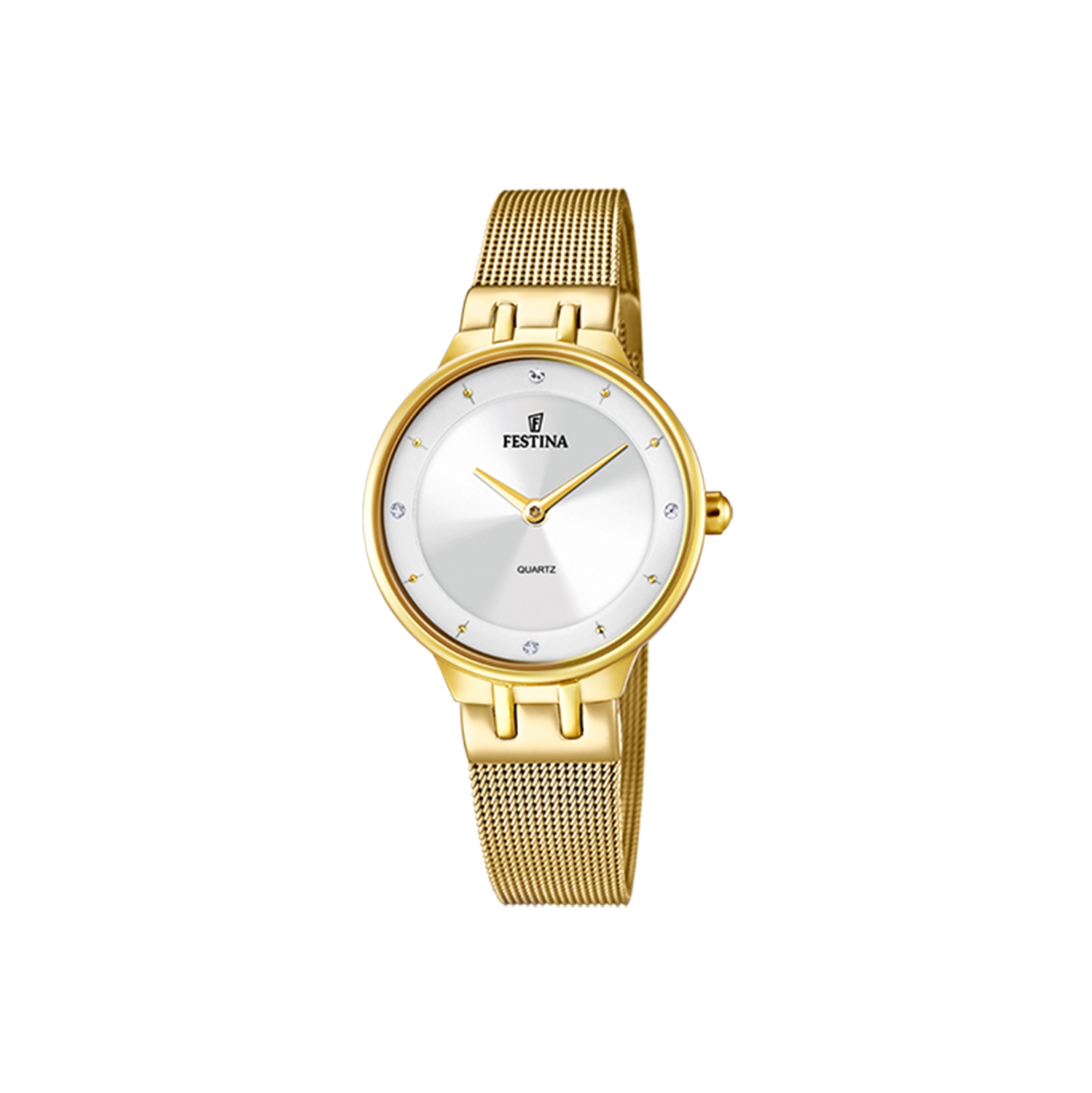 Festina F20598/1 Mademoiselle Mesh Band Watch In Gold