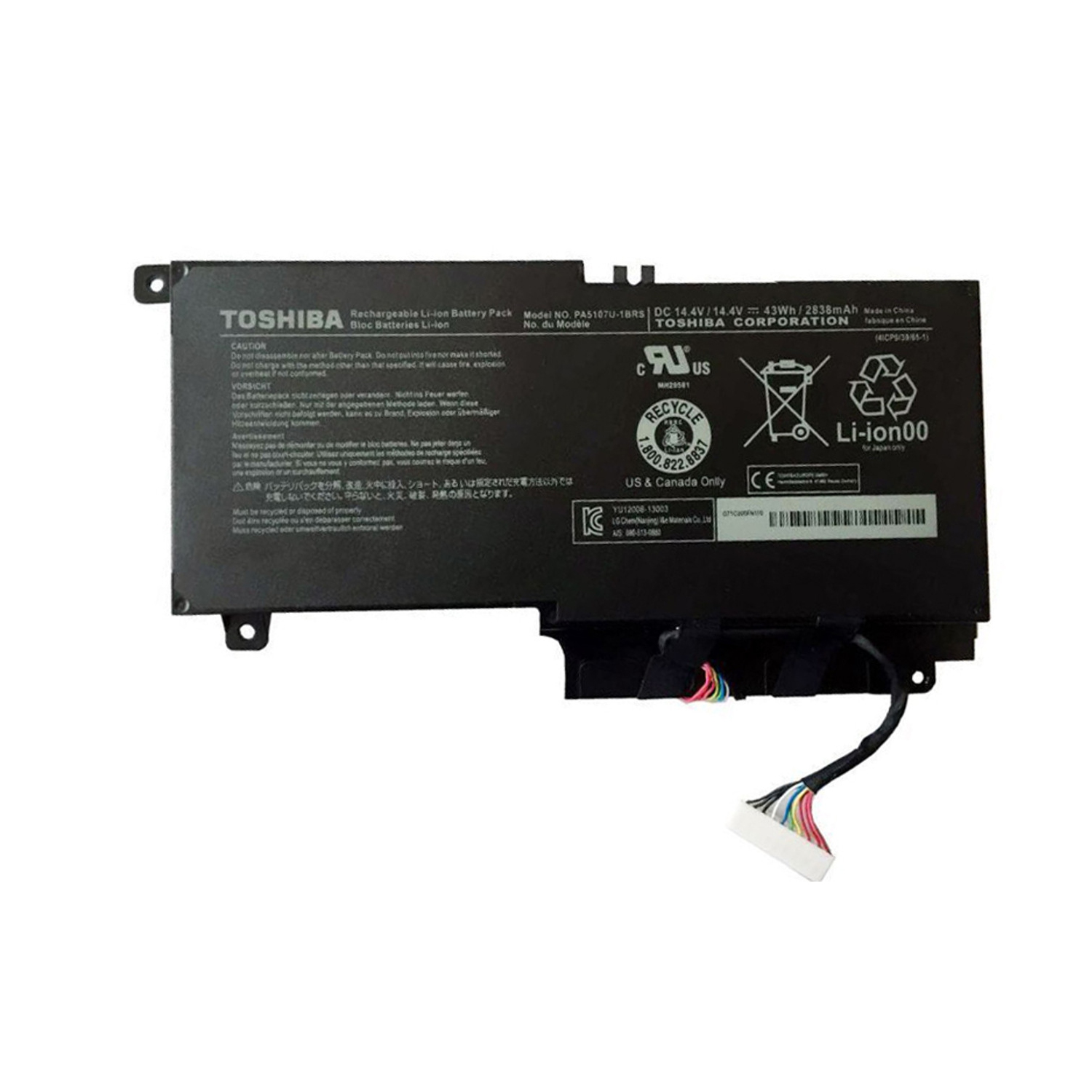 Genuine Laptop Battery Toshiba Satellite L40D L45 L50 L55 L55Dt PA5107U-1BRS