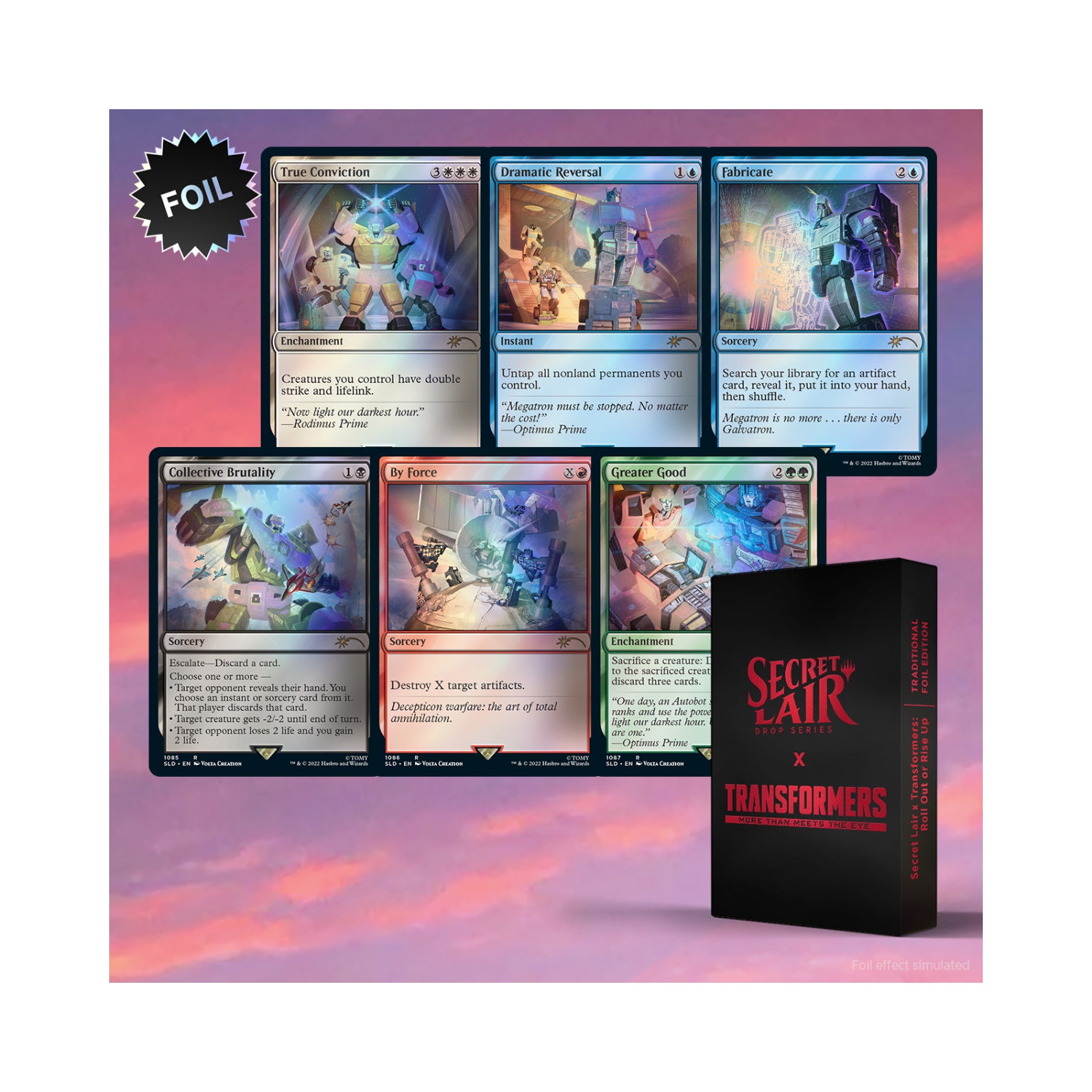 Magic: The Gathering TCG - Secret Lair Drop Series - Transformers: Roll Out or Rise Up - Foil Edition