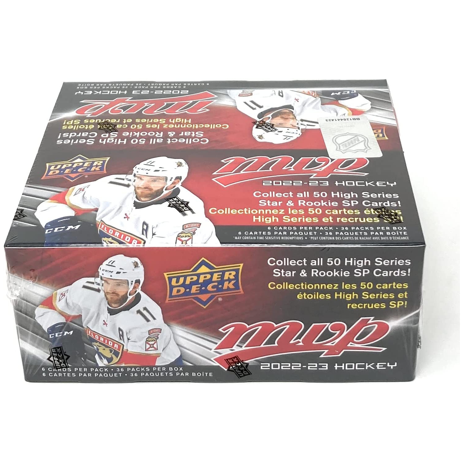 Upper Deck 2022-23 MVP Hockey Card Retail Box - 36 Packs [Card Game, 1+ Players]