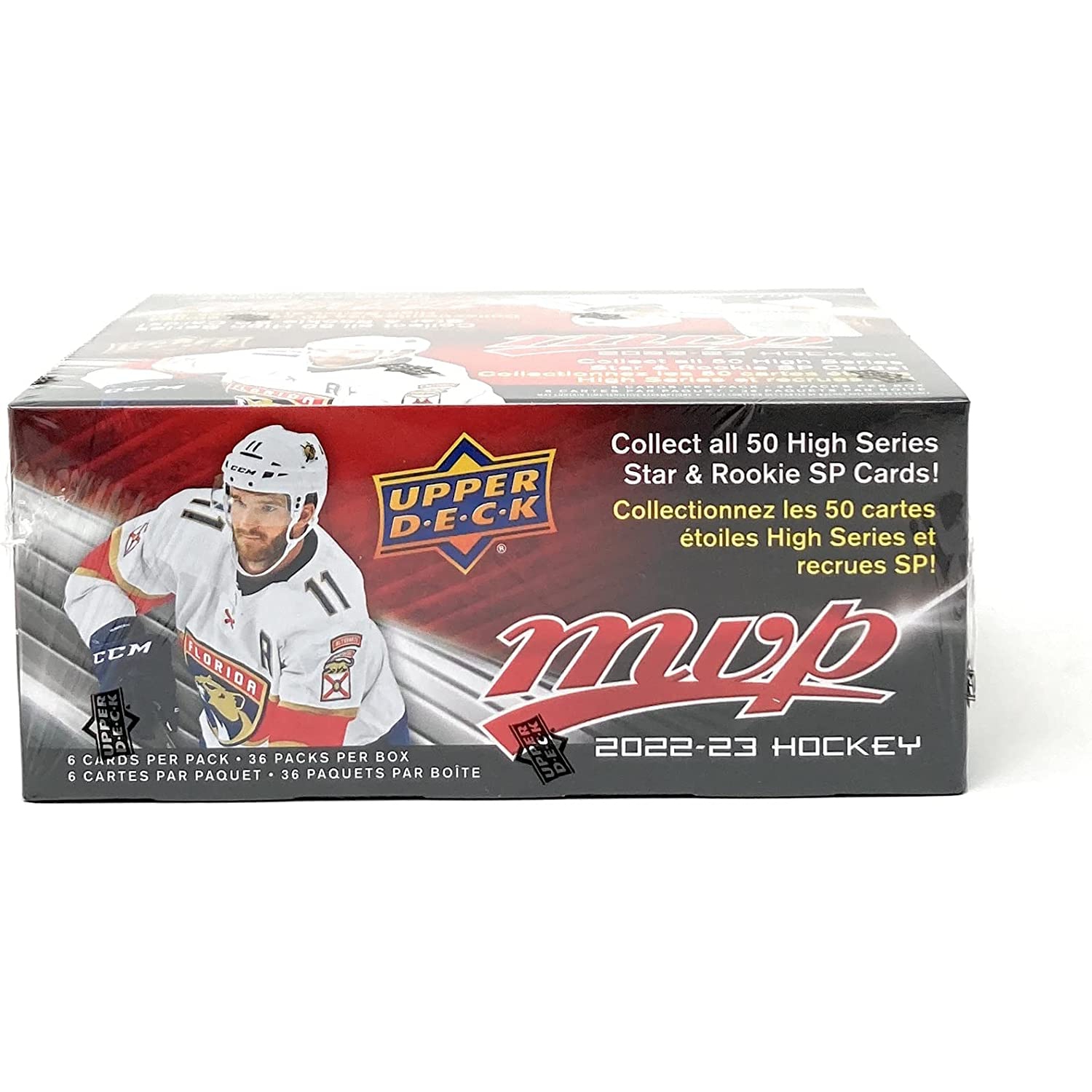 Upper Deck 2022-23 MVP Hockey Card Retail Box - 36 Packs [Card Game, 1+ Players]