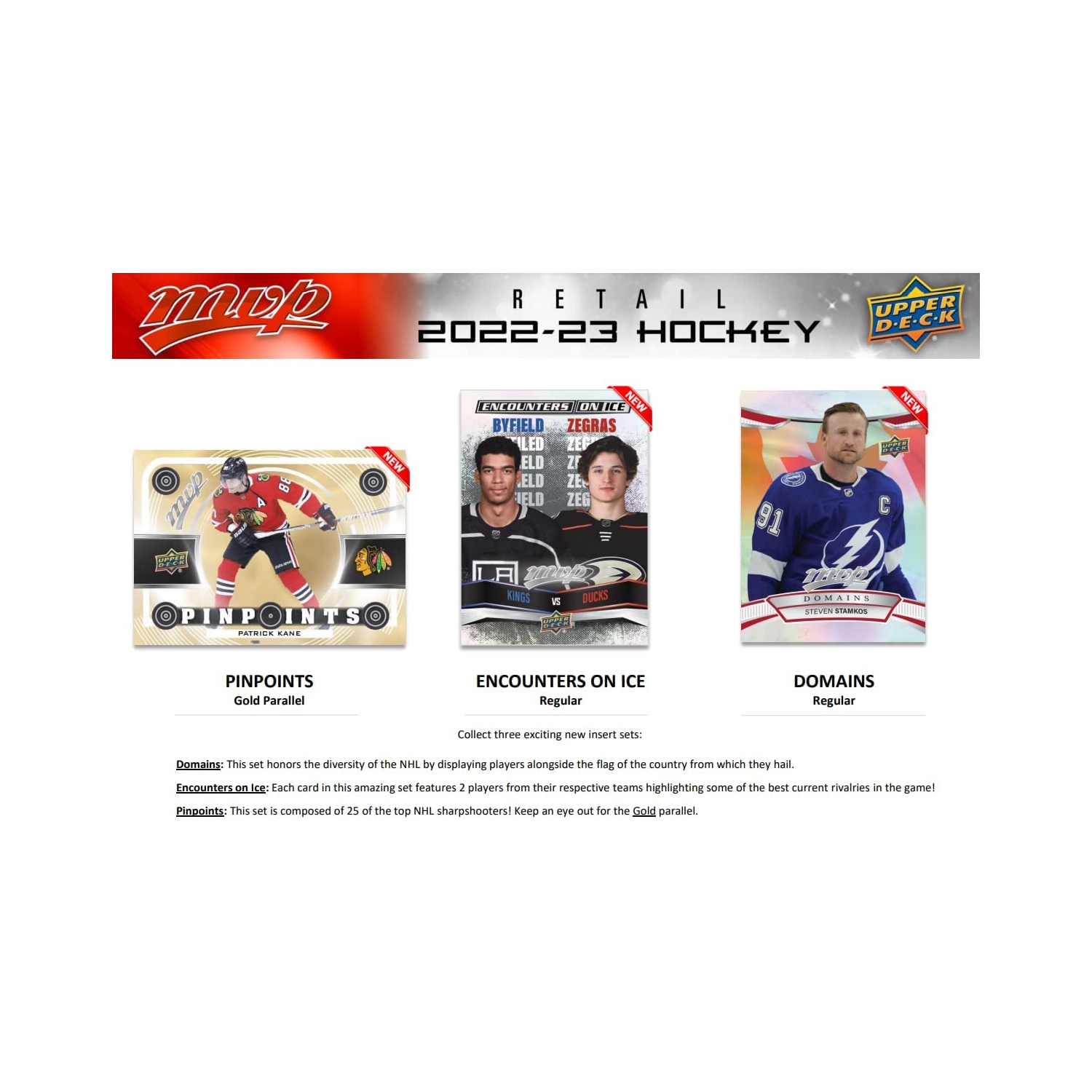 Upper Deck 2022-23 MVP Hockey Card Retail Box - 36 Packs [Card Game, 1+ Players]