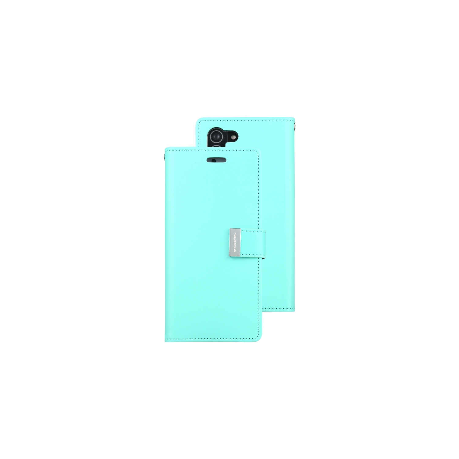 TopSave Goospery RICH MAX(5) Card Slot w/Magnetic Clip Leather Folio Wallet Flip For Samsung Galaxy 14 6.6", Teal