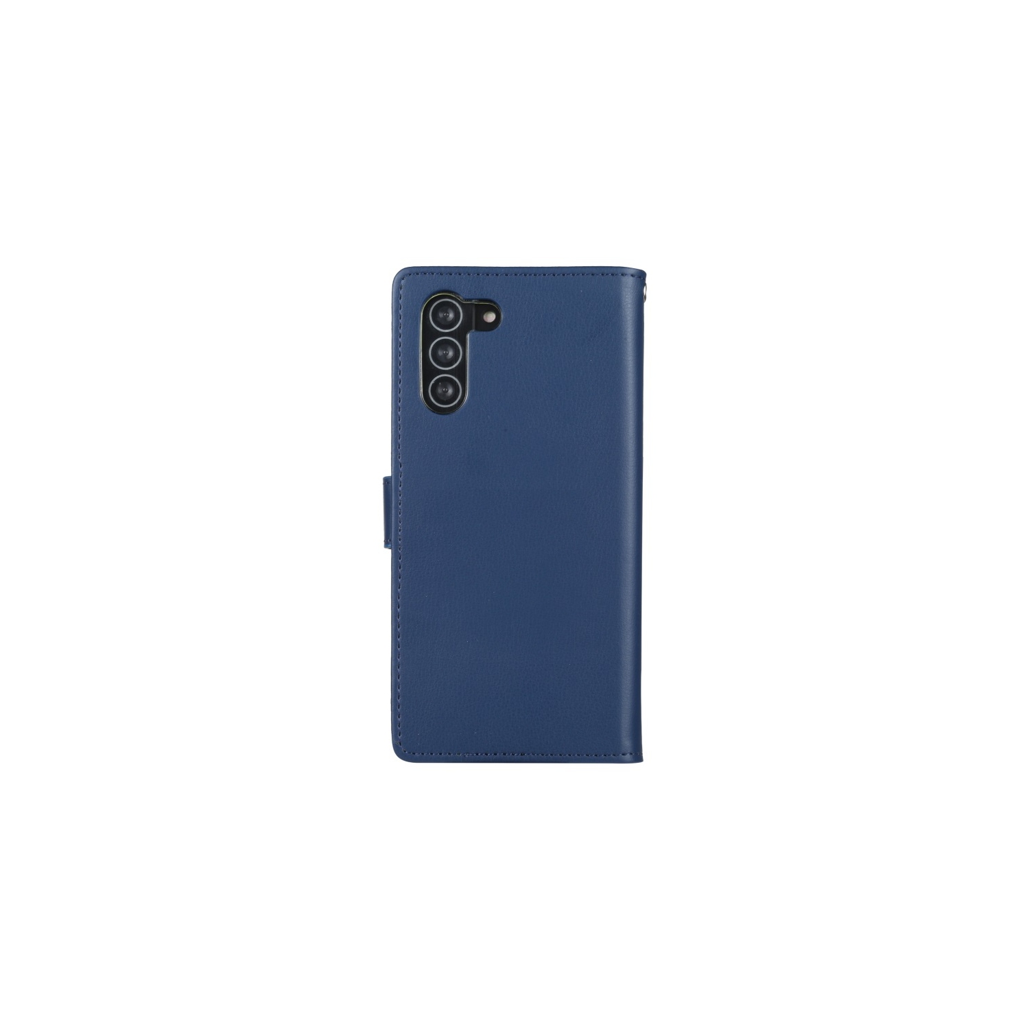 TopSave Goospery RICH MAX(5) Card Slot w/Magnetic Clip Leather Folio Wallet Flip For Samsung Galaxy 14 6.6", Navy Blue