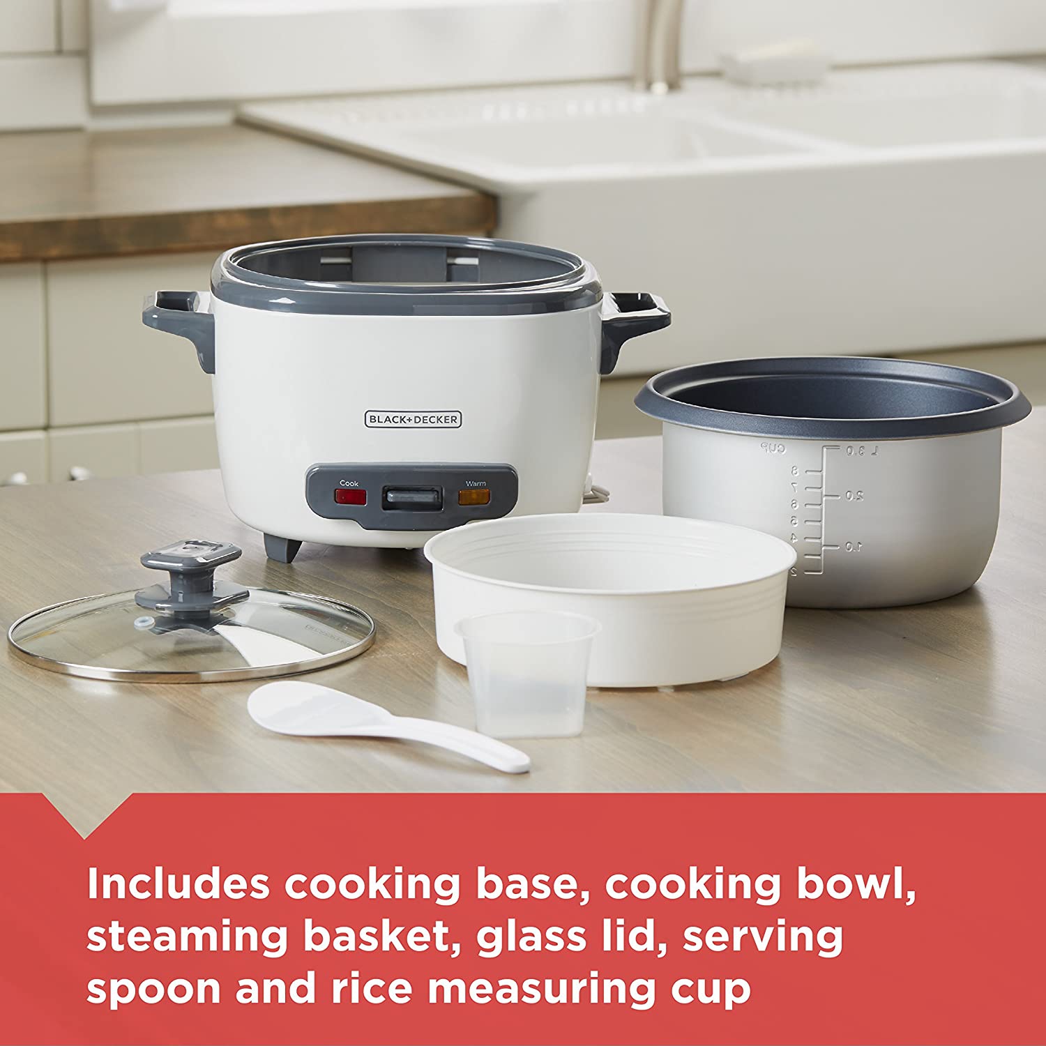 CUISEUR À RIZ AUTO BLACK+DECKER, 16 TASSES, #RC516C