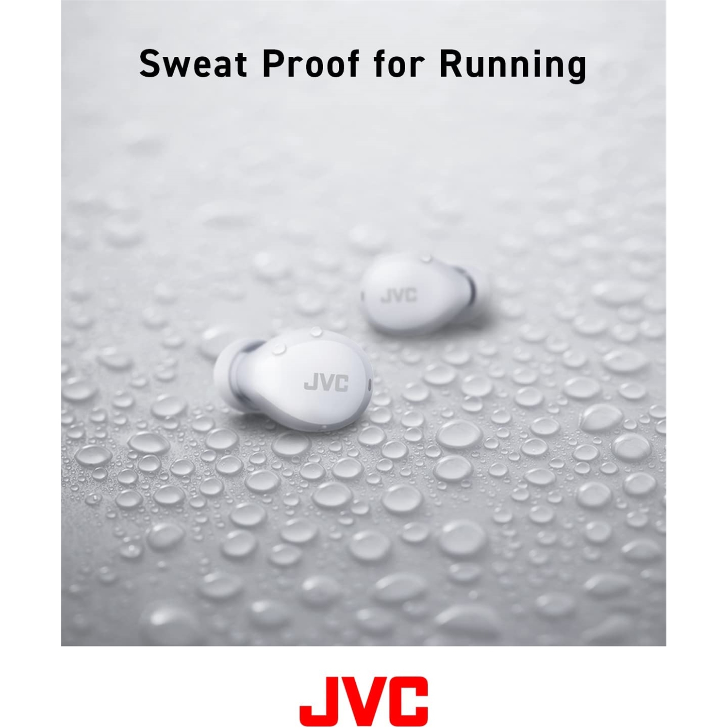 JVC HA-A6T-W - In-Ear Wireless Headphones, Bluetooth 5.1, With Charging Box and Touch Control, White