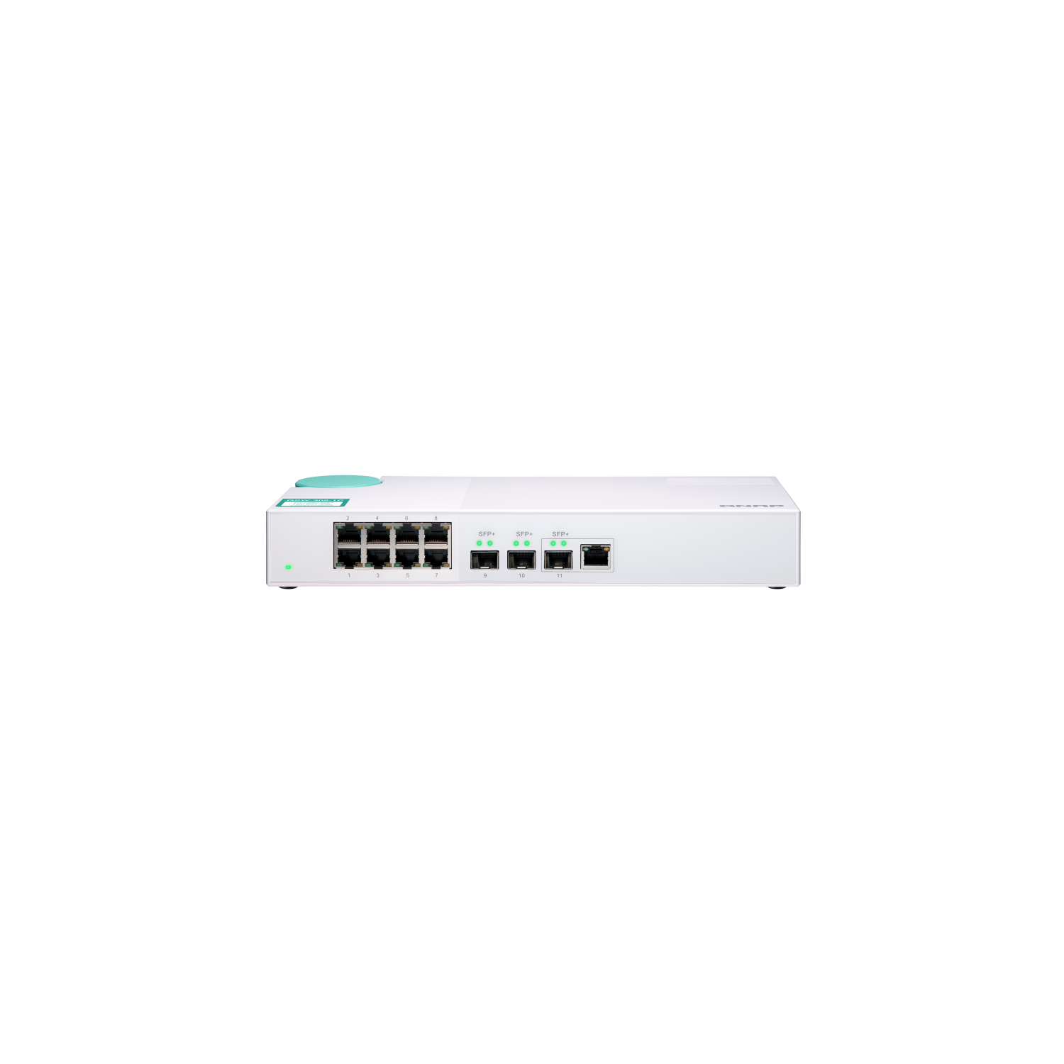 QNAP – Commutateur QSW-308-1C 10GbE, 3 ports 10G SFP+ et commutateur non géré Gigabit à 8 ports