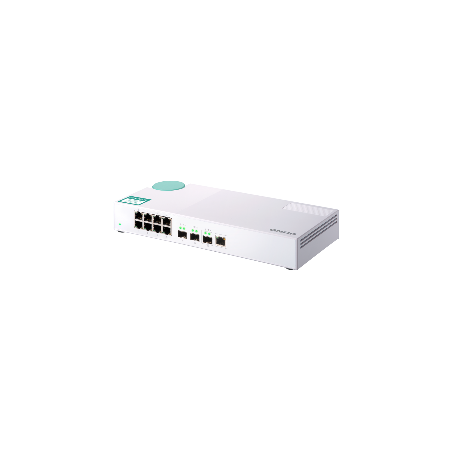 QNAP – Commutateur QSW-308-1C 10GbE, 3 ports 10G SFP+ et commutateur non géré Gigabit à 8 ports