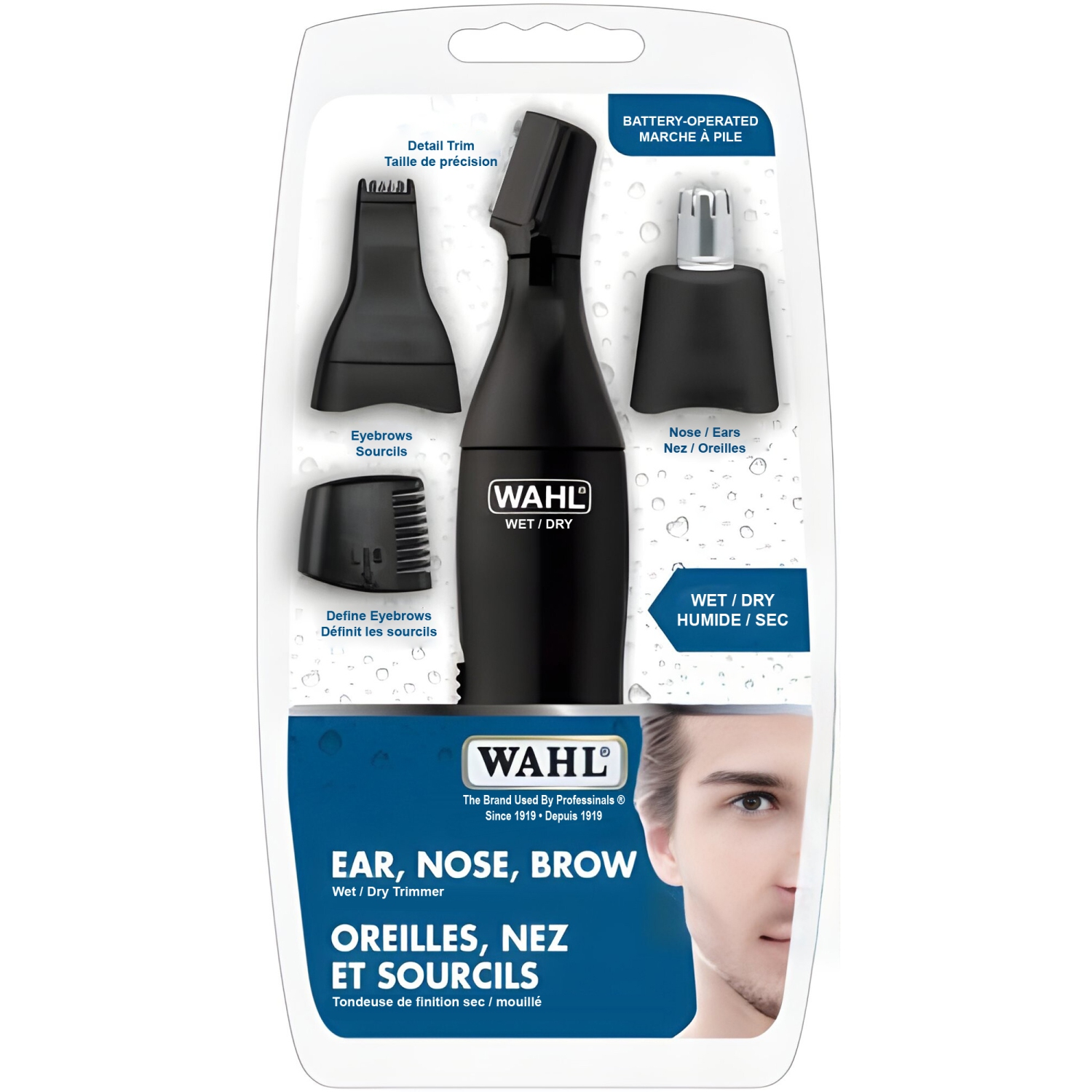 WAHL - Personal Trimmer for Ears, Nose and Eyebrows, Black