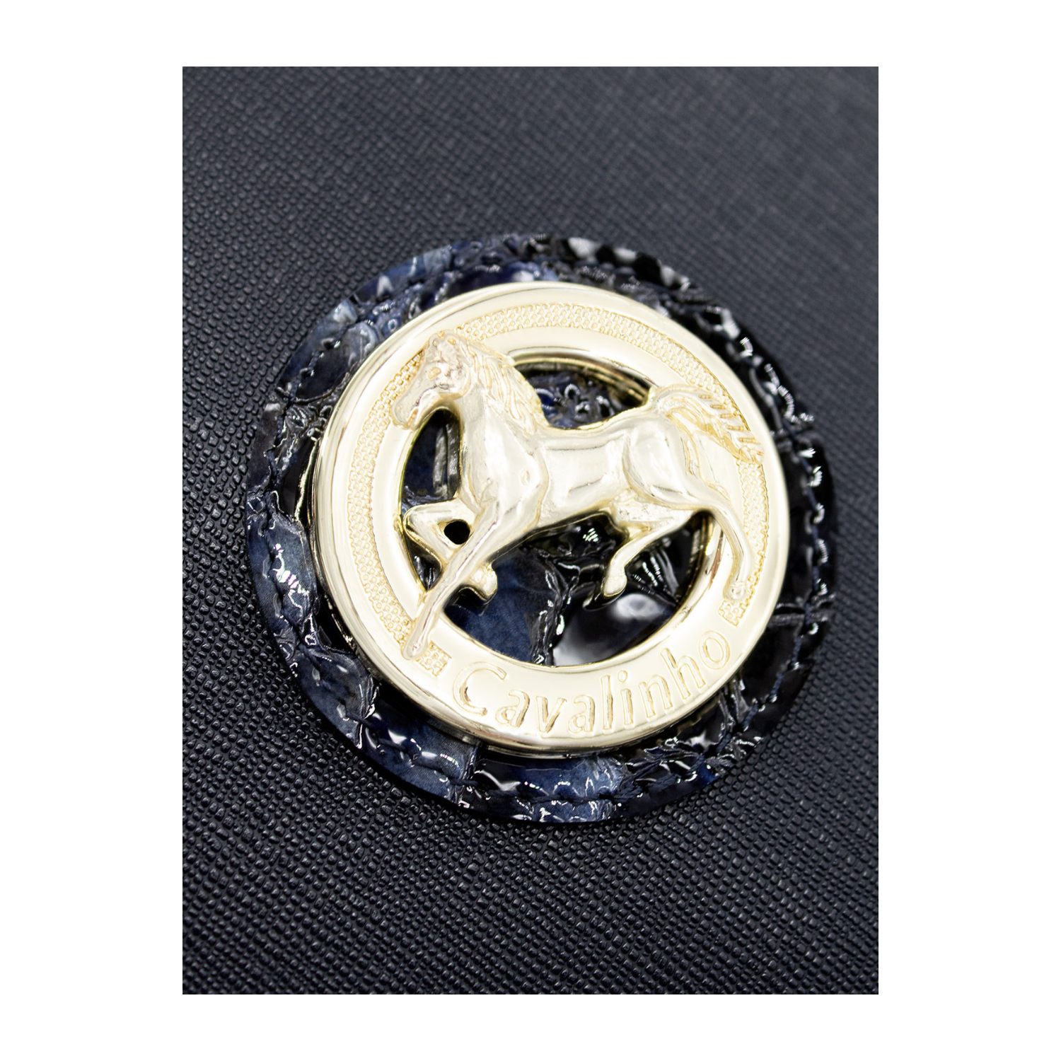 Cavalinho Grace Backpack Navy / White - Leather and Canvas