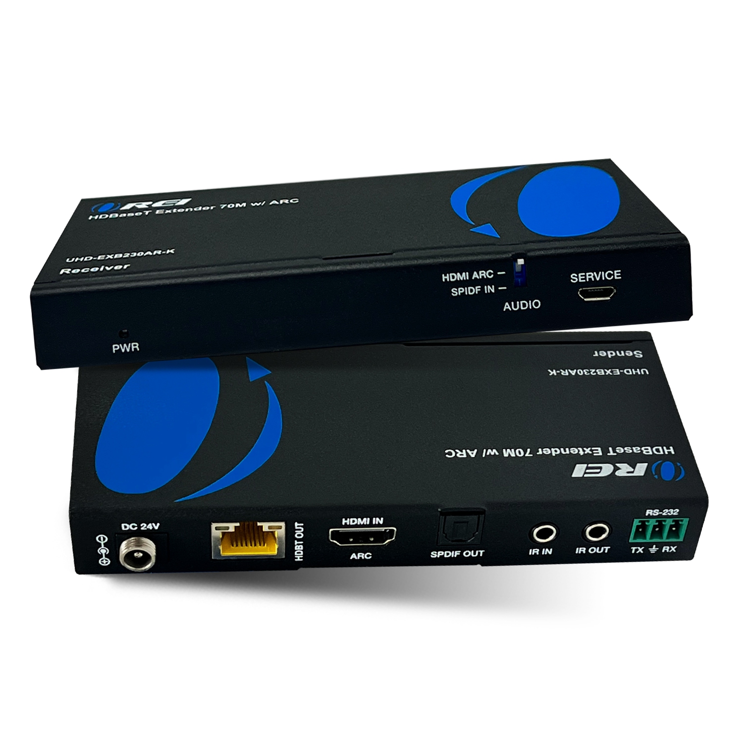 4K UHD HDMI Extender With HDBaseT Over CAT5e/6/7 Supports ARC & Bi-Directional IR Control up to 230 Ft