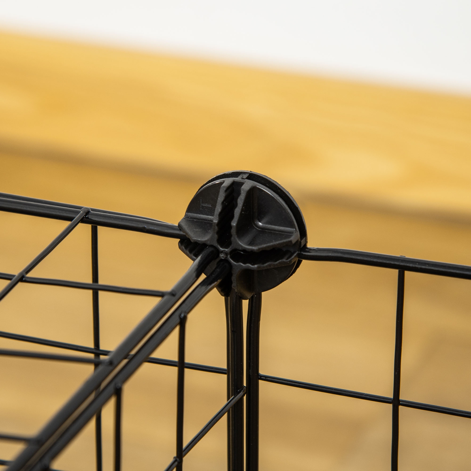 PawHut Pet Playpen, Guinea Pig Playpen, Customizable Rabbit Cage, Portable Metal Wire Pet Small Animal Fence with Door for Chinchilla, Ferret, Indoor