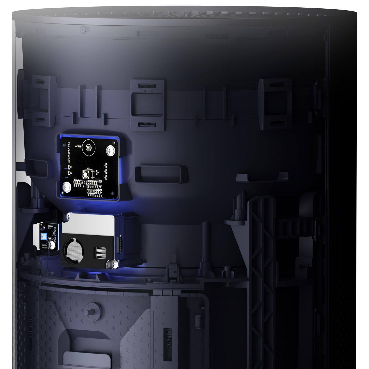 Purificateur d'air 2 Smartmi avec filtre HEPA et stérilisation UV - 484 pi² - Bleu foncé