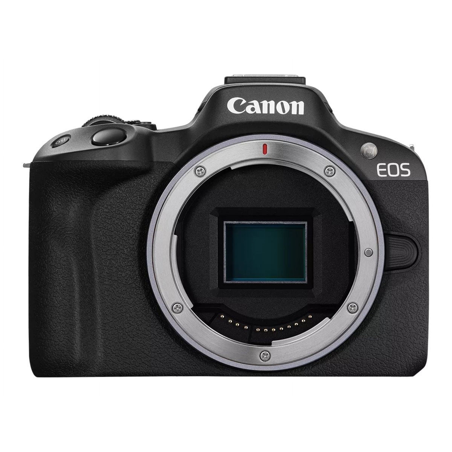 Canon EOS R50 Mirrorless Vlogging Camera, RF Mount, 24.2 MP, 4K Video