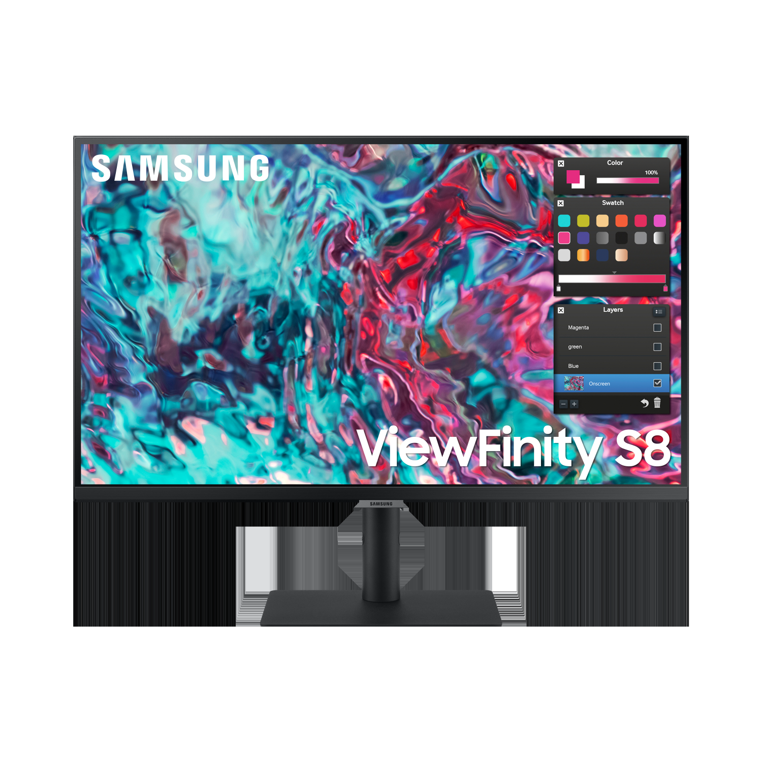 Samsung 27" 4K UHD 60Hz 5ms GTG IPS LCD Monitor (LS27B800TGNXGO) - Black