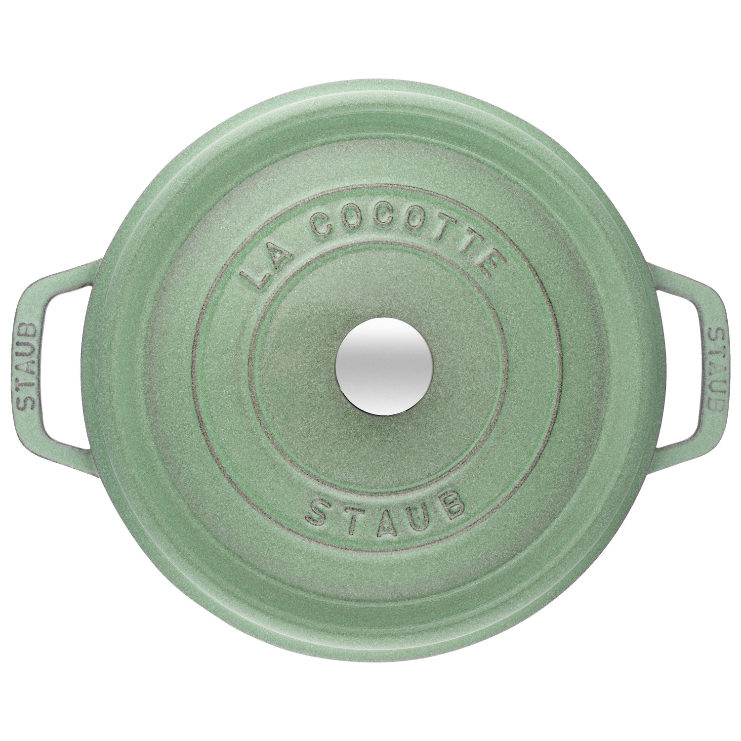 STAUB La Cocotte 3.7 L Cast Iron Round Cocotte, Sage