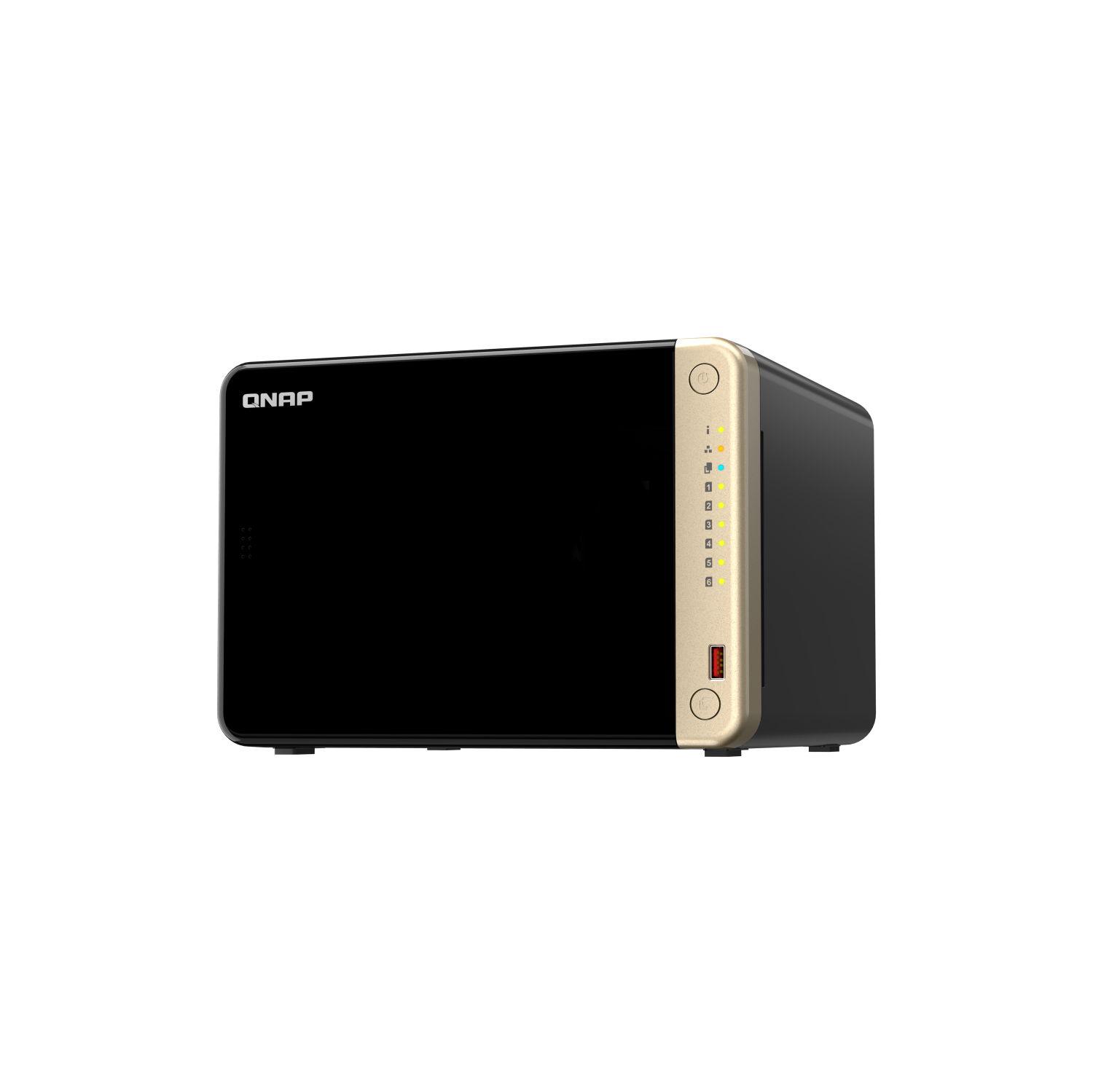 QNAP TS-664-8G-US 6 Bay High-Performance Desktop NAS with Intel Celeron Quad-core Processor, M.2 PCIe Slots and Dual 2.5GbE (2.5G/1G/100M) Network Connectivity (Diskless)