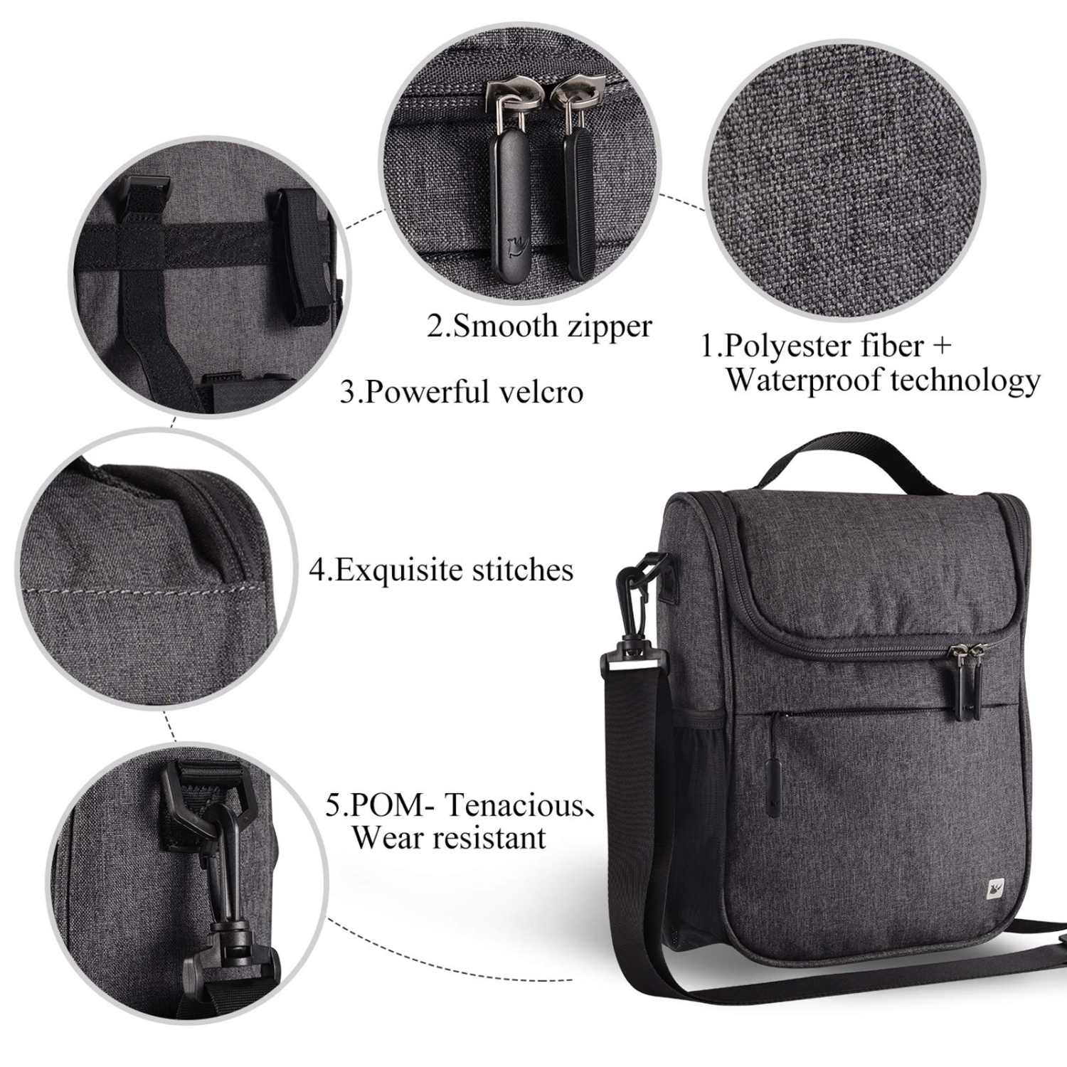 4 Tier Utility Rolling Cart, Plastic Rolling Storage Cart with Handle and Locking Wheels, Multifunction Storage Trolley for Kitchen, Bathroom,