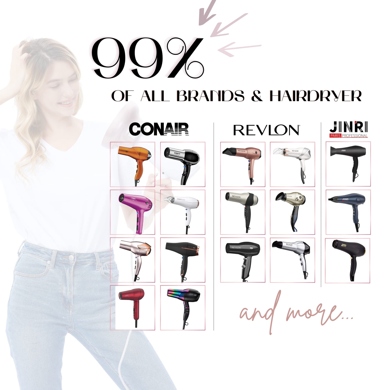 Universal Hair Diffuser “Super Sturdy” 4.4-6.6 cm for Natural Curly and Wavy Hair, Hair Dryer Attachment