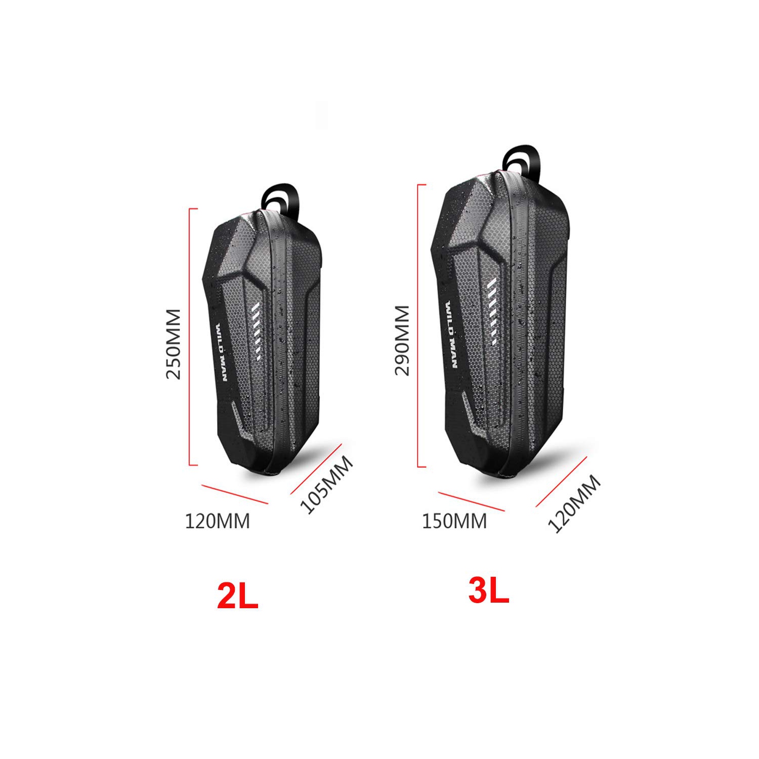 Scooter Storage Bag, Scooter Handlebar Bag, Waterproof Durable EVA Front Hanging Bag for Mijia M365 Segway Ninebot ES ES1/ES2/ES3/ES4 Fit for Wallet