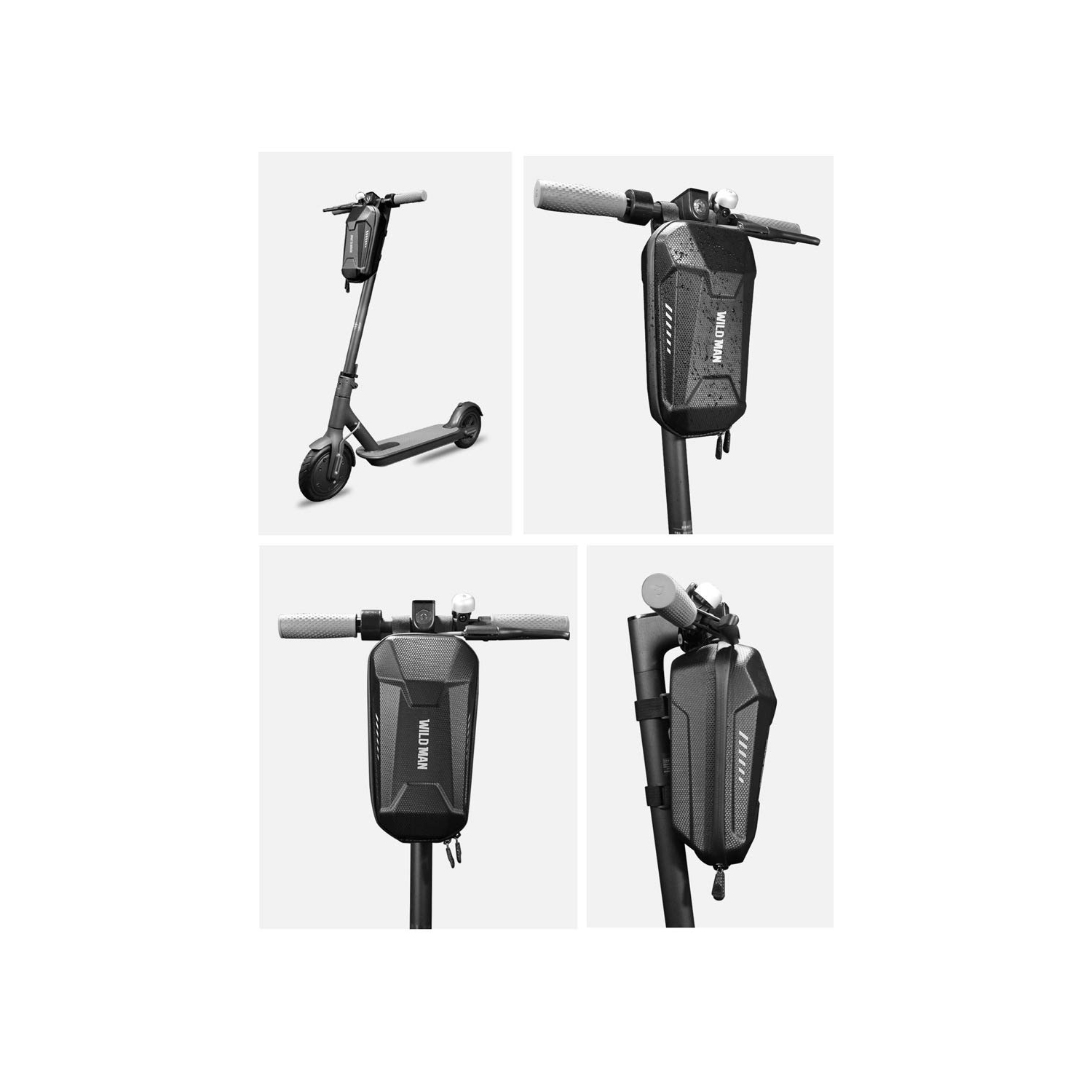 Scooter Storage Bag, Scooter Handlebar Bag, Waterproof Durable EVA Front Hanging Bag for Mijia M365 Segway Ninebot ES ES1/ES2/ES3/ES4 Fit for Wallet