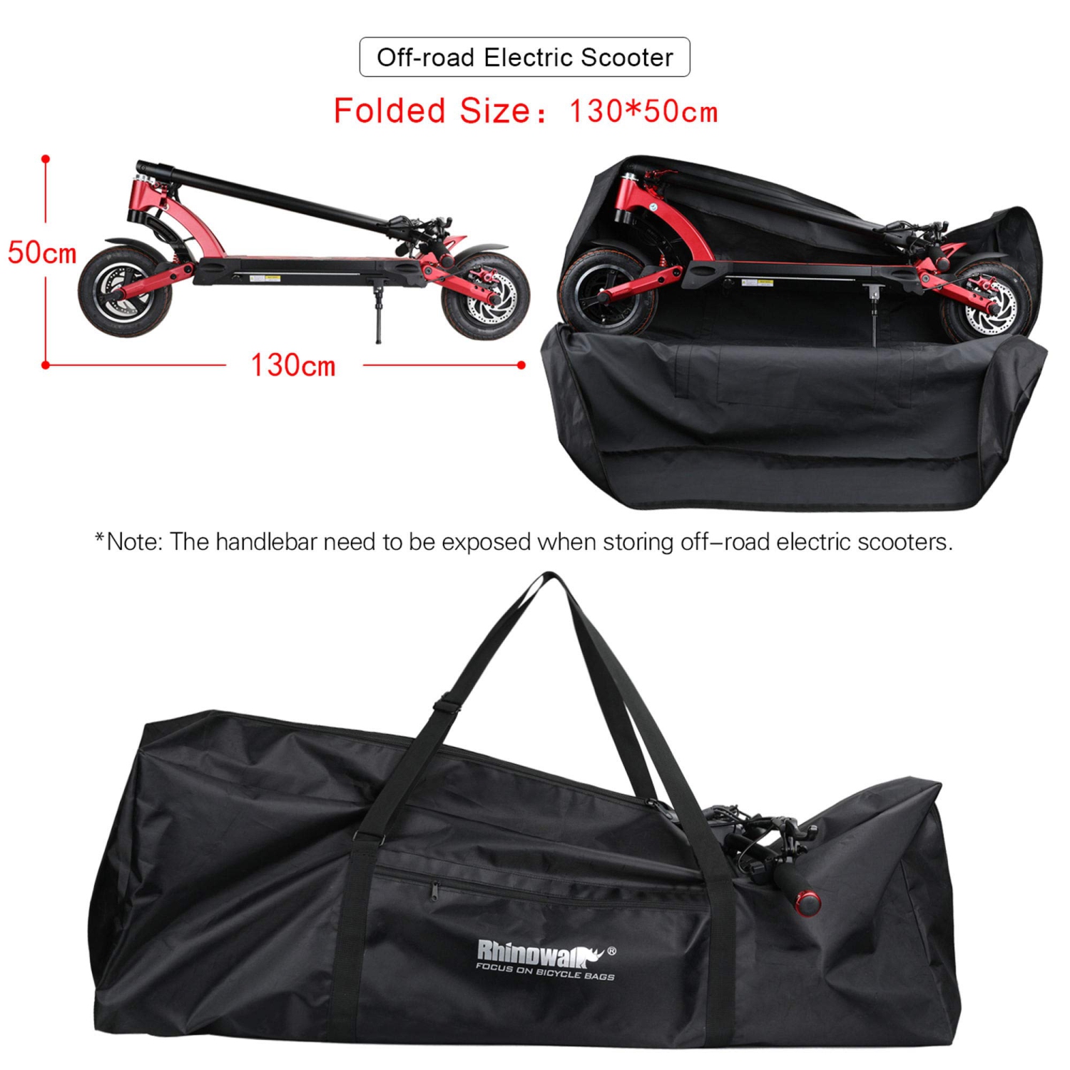 Sac de transport pliable pour trottinette électrique Trottinette électrique Sac de rangement portatif pour se déplacer en plein air