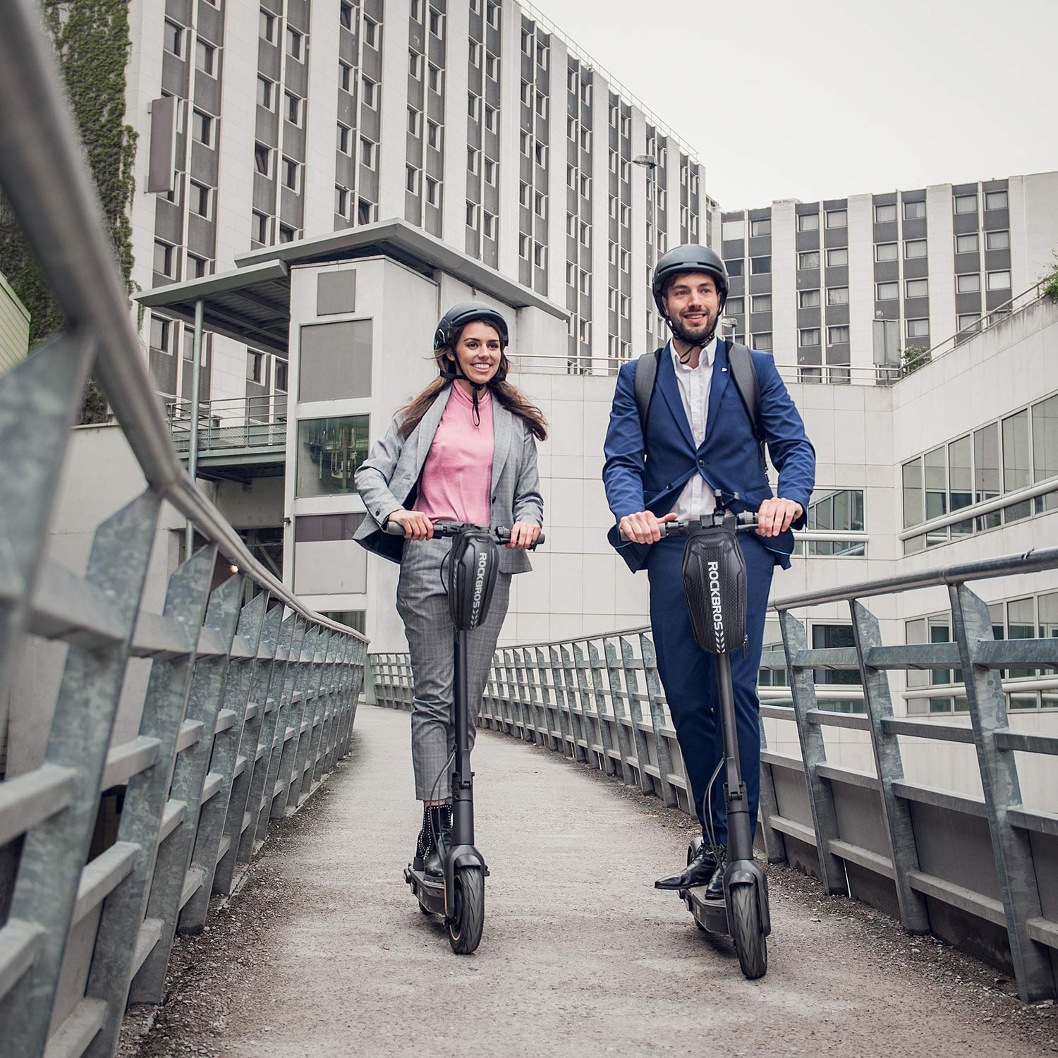 Sac de rangement pour trottinette Trottinette électrique Sac avant pour guidon de trottinette étanche pour trottinette ES/moto pliable en EVA Sac de