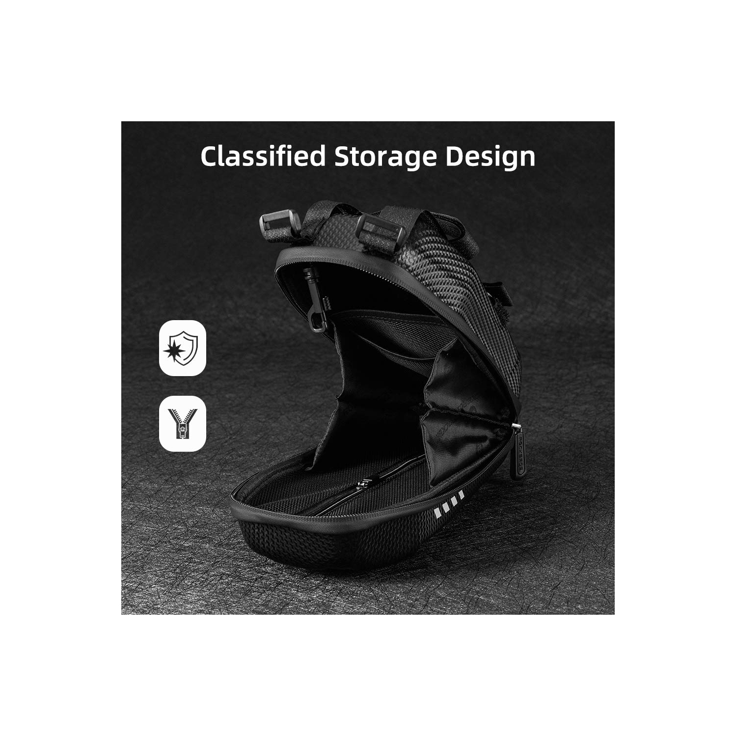 Sac de rangement pour trottinette Trottinette électrique Sac avant pour guidon de trottinette étanche pour trottinette ES/moto pliable en EVA Sac de