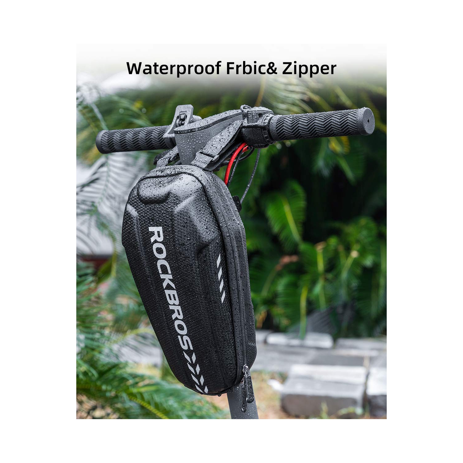 Sac de rangement pour trottinette Trottinette électrique Sac avant pour guidon de trottinette étanche pour trottinette ES/moto pliable en EVA Sac de