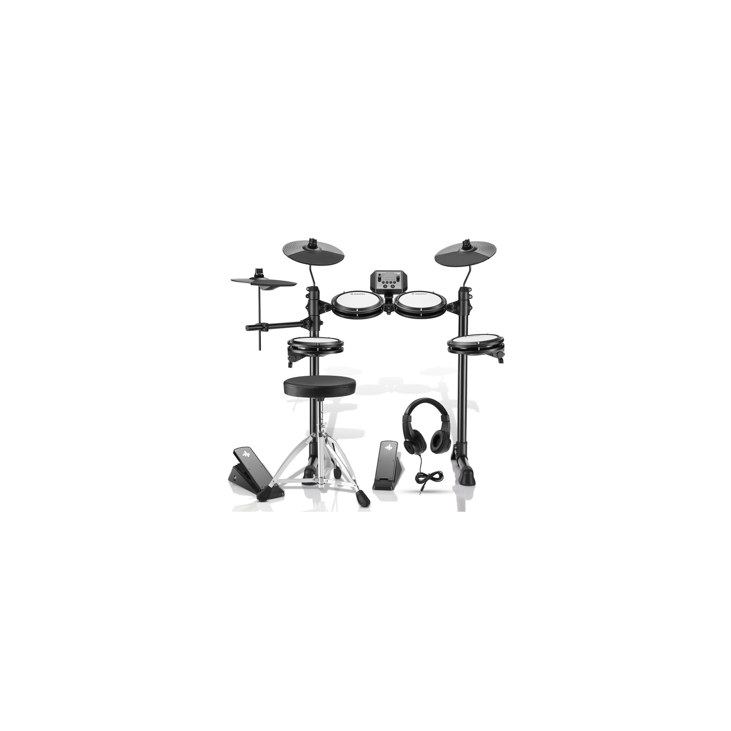 Donner DED-80 Electronic Drum Kit For Beginners with Headphones/Drum Throne