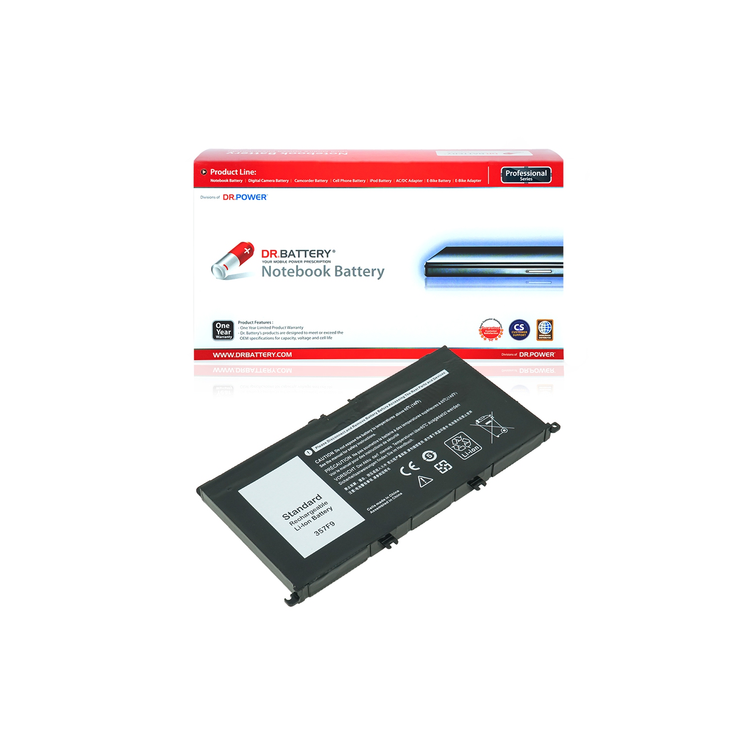 DR. BATTERY - Replacement Laptop Battery 071JF4 357F9 71JF4 for Dell Inspiron 15 5576 5577 7559 7566 7567 [11.1V / 74Wh] **Free Shipping**