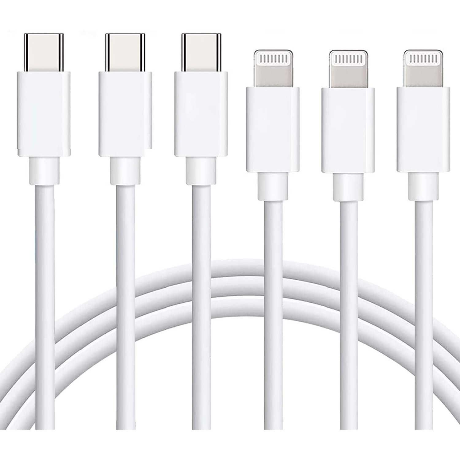 USB C to Lightning Cable Apple MFi Certified - 3Pack 3FT iPhone 13 12 Fast Charger Cable, Power Delivery Type C Charging Cord Compatible with iPhone 13 13 Pro Max 12 12 P
