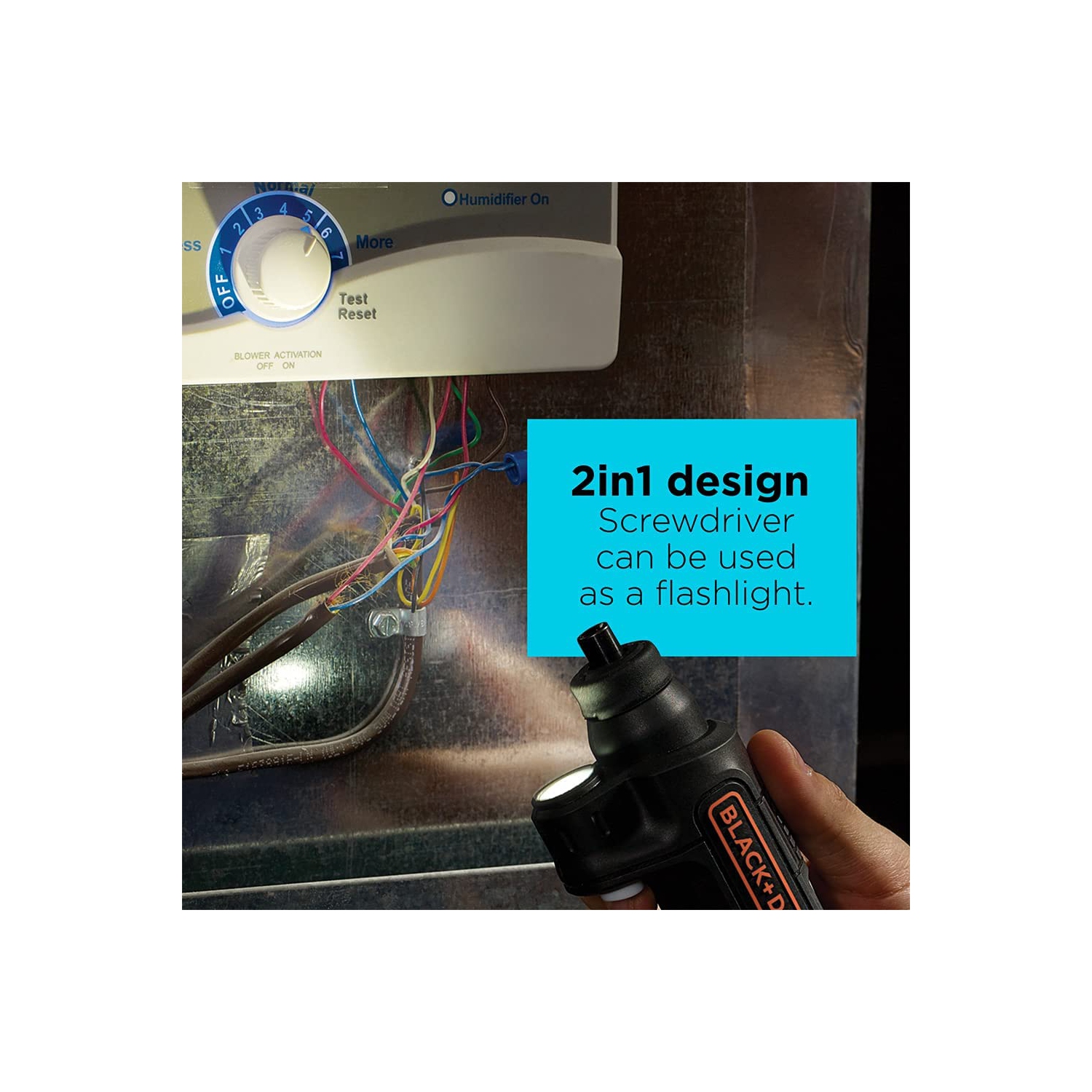 BLACK+DECKER 4V MAX* Cordless Screwdriver with LED Light