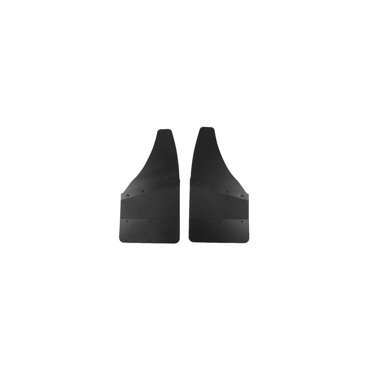 Prograde 14" Rubber & S/S KickBack Mud Flaps - REAR 2PCS