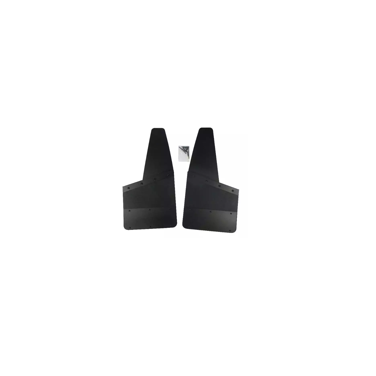 Prograde 14" RUBBER & S/S Kickback Mud Flaps - FRONT 2PCS