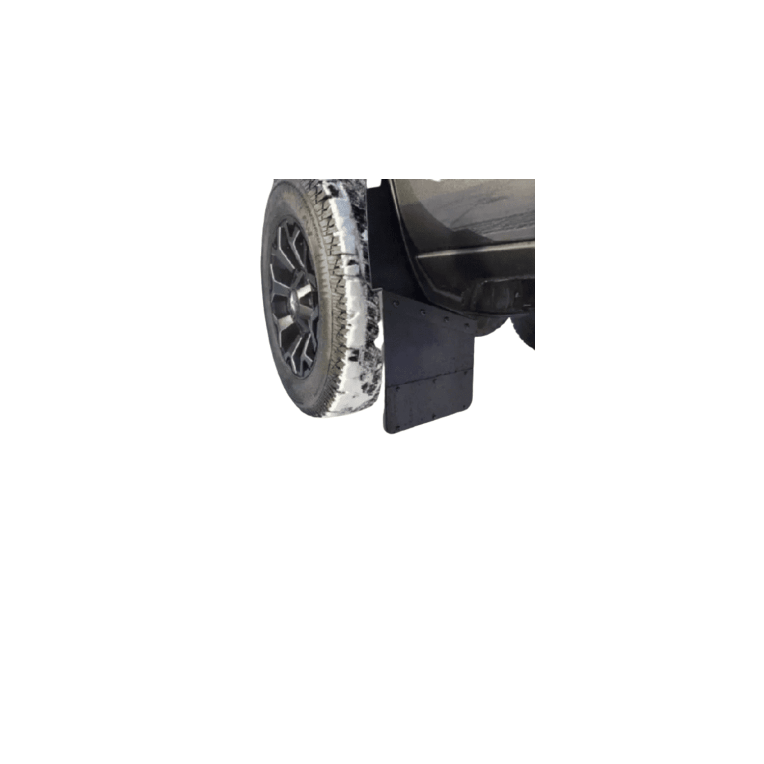 Prograde 14" RUBBER & S/S Kickback Mud Flaps - FRONT 2PCS