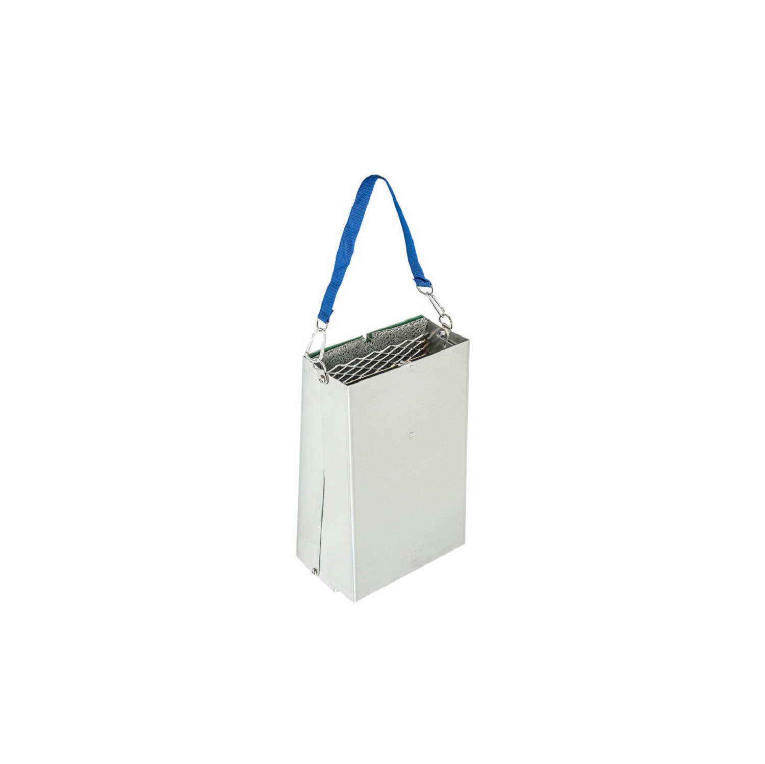 Boîte pliante en aluminium de 127 cm comprenant un tapis, un tapis en mousse de mineur et du métal déployé pour aider à piéger l'or fin.