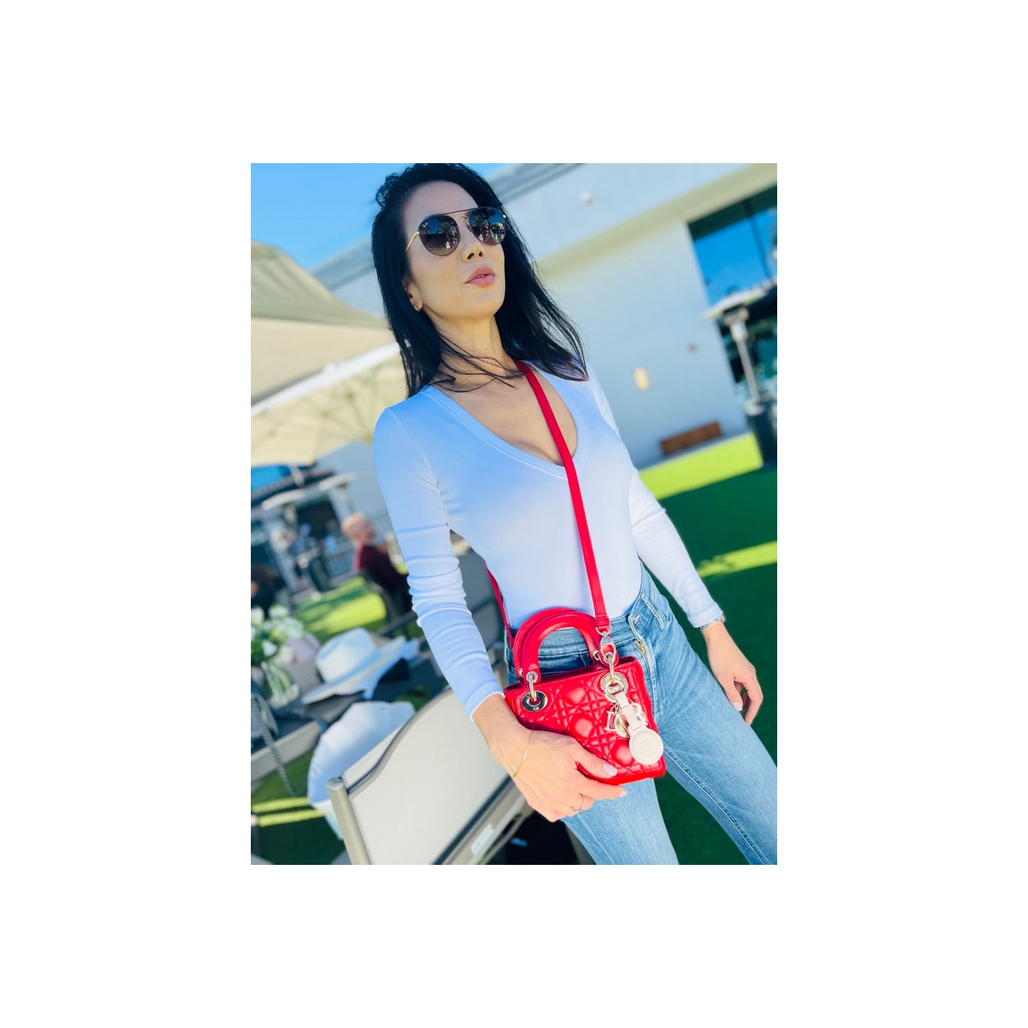 Housse pour AirTag en cuir de première qualité - Rose fard clair Rosé