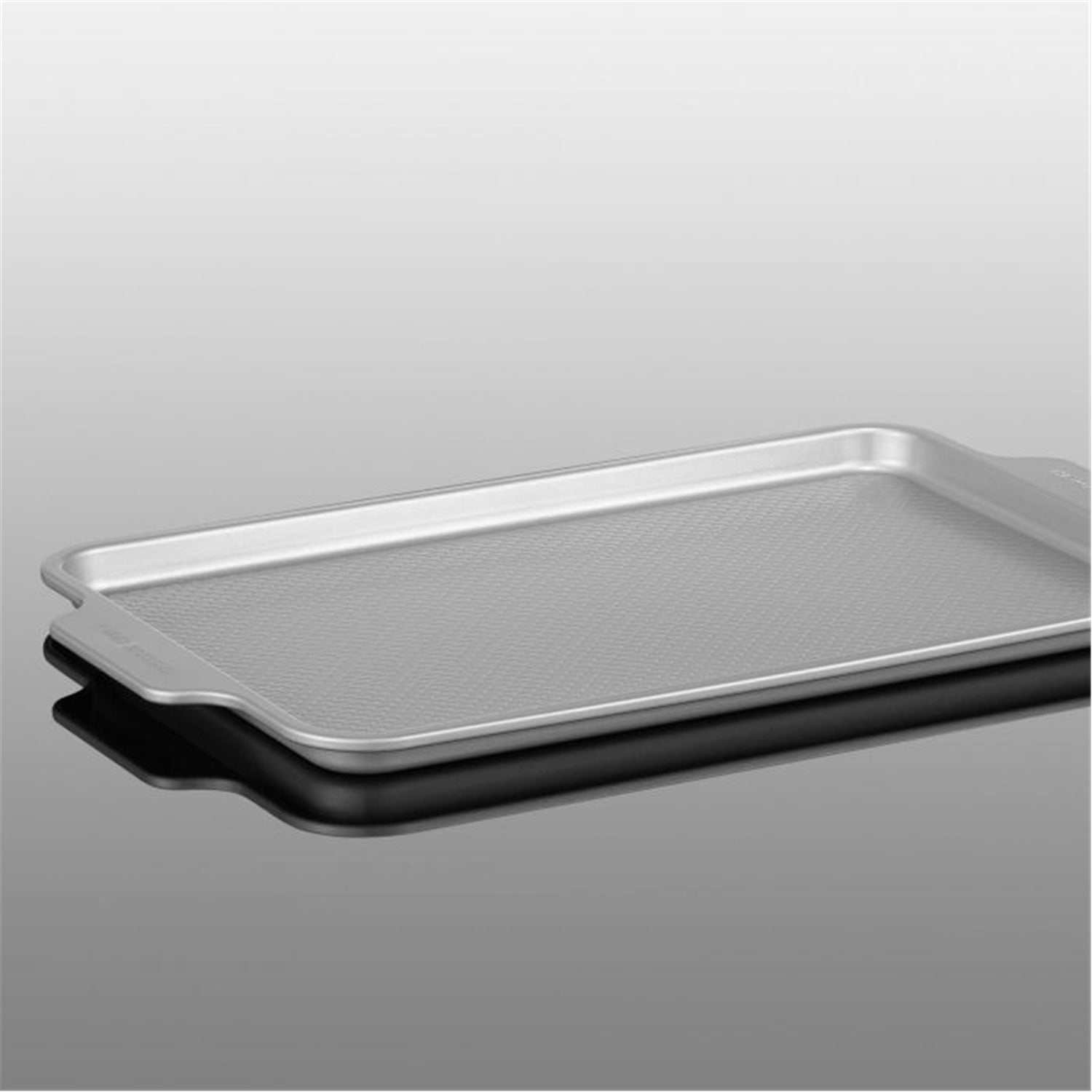 Starfrit - Ensemble de 2 Plaques de Cuisson The Rock Wave, 10" x 15" et 11" x 17.5", Acier au Carbone