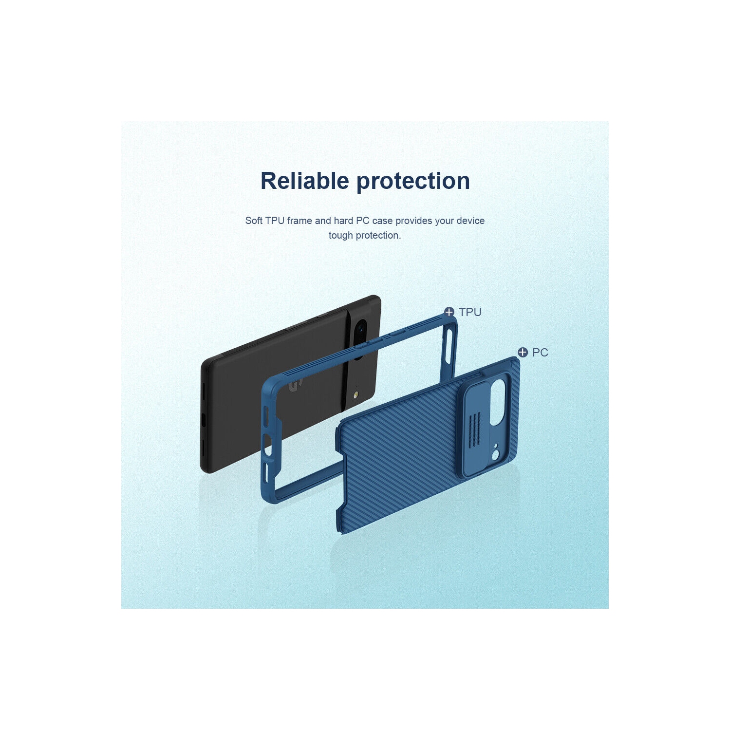 Étui pour Pixel 7 Pro de Google, étui CamShield Pro de Nillkin pour Pixel 7 Pro avec couvercle de caméra, pour Pixel 7 Pro de Google, étui 5G 6,7 po