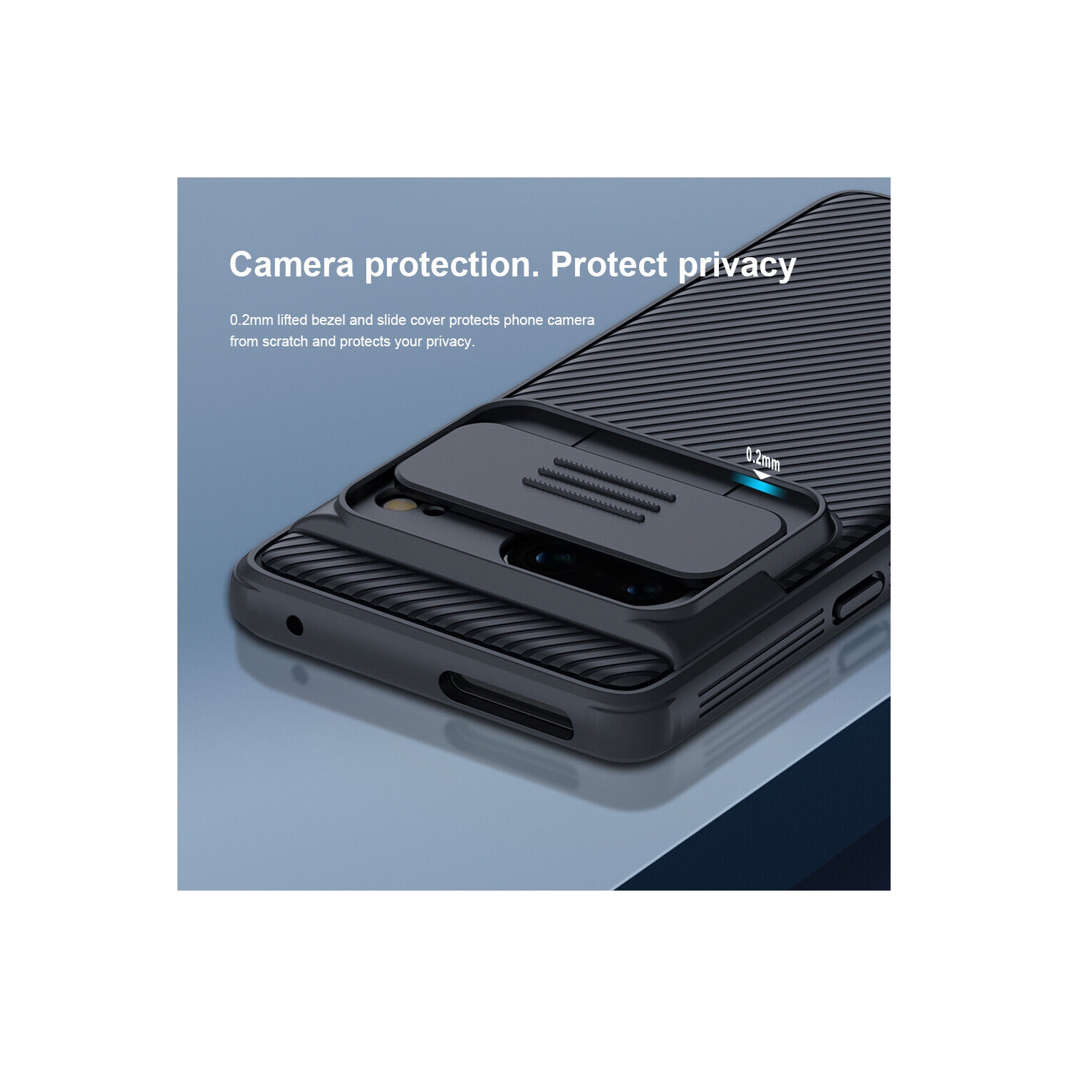 Étui pour Pixel 7 Pro de Google, étui CamShield Pro de Nillkin pour Pixel 7 Pro avec couvercle de caméra, pour Pixel 7 Pro de Google, étui 5G 6,7 po