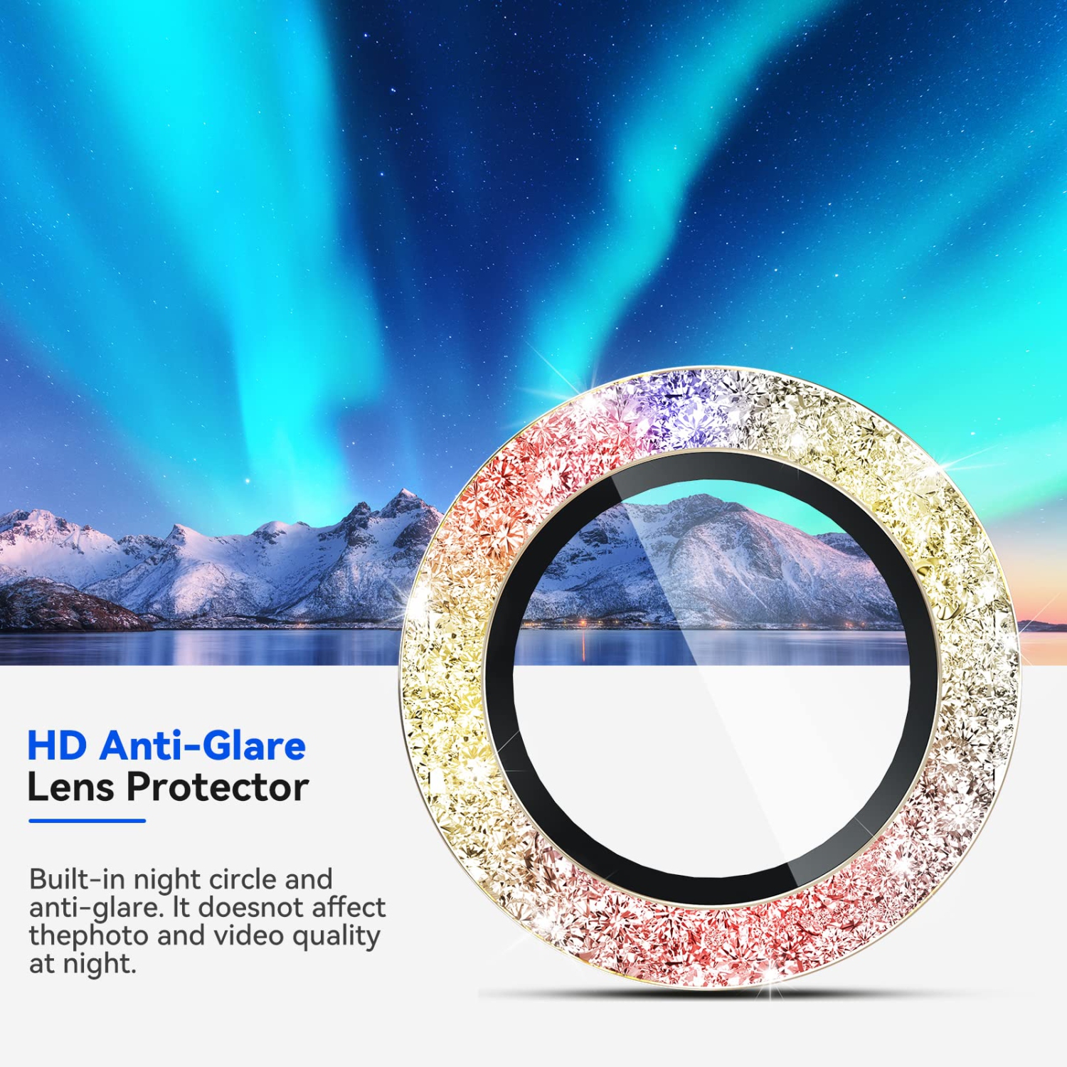 3 PC pour Samsung Galaxy S23/S23+ protecteur d’objectif, verre trempé 9H + alliage aluminium objectif individuel protecteur d’écran pour S23/S23 plus