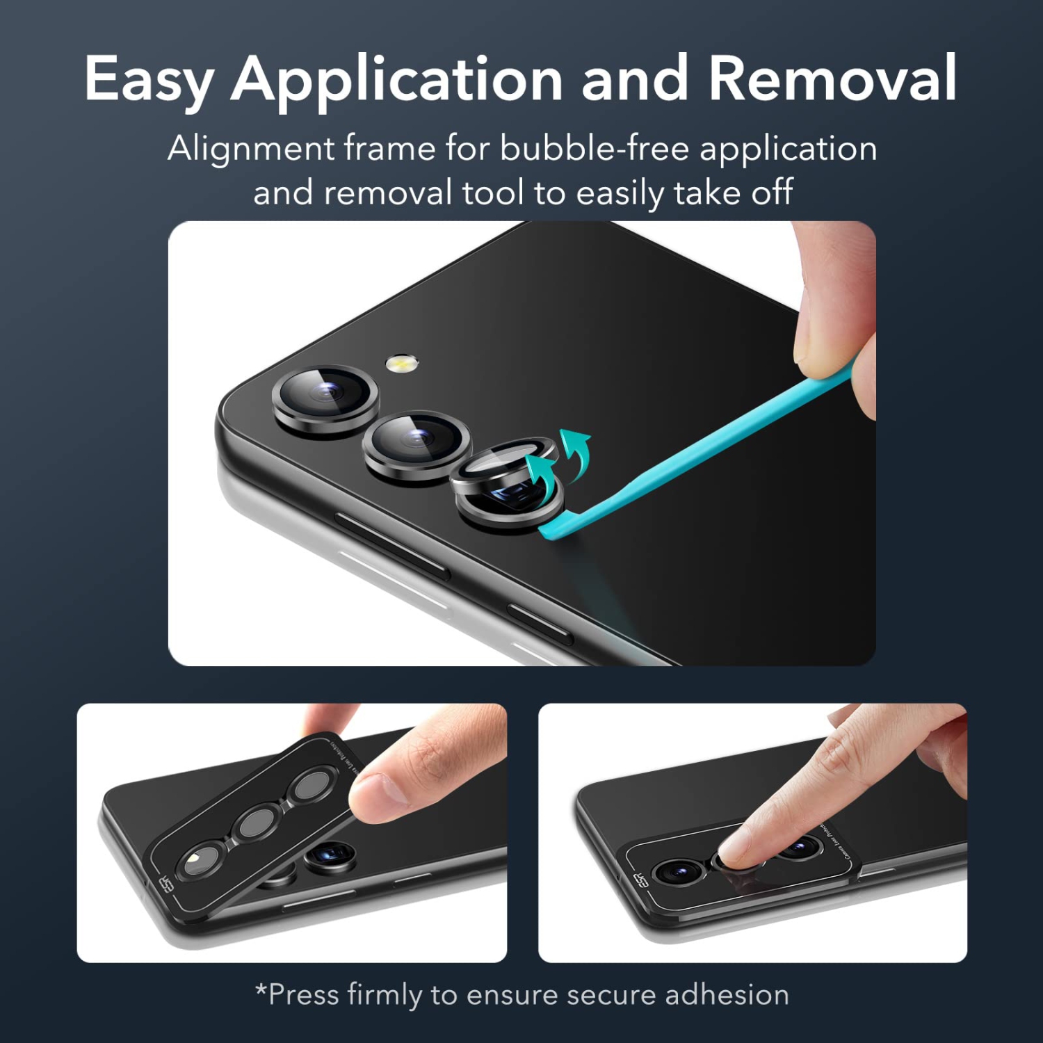 S23, S23 plus, protecteurs d’objectif individuels, verre trempé ultra-mince résistant aux égratignures pour Samsung Galaxy S23, S23 plus, ensemble de