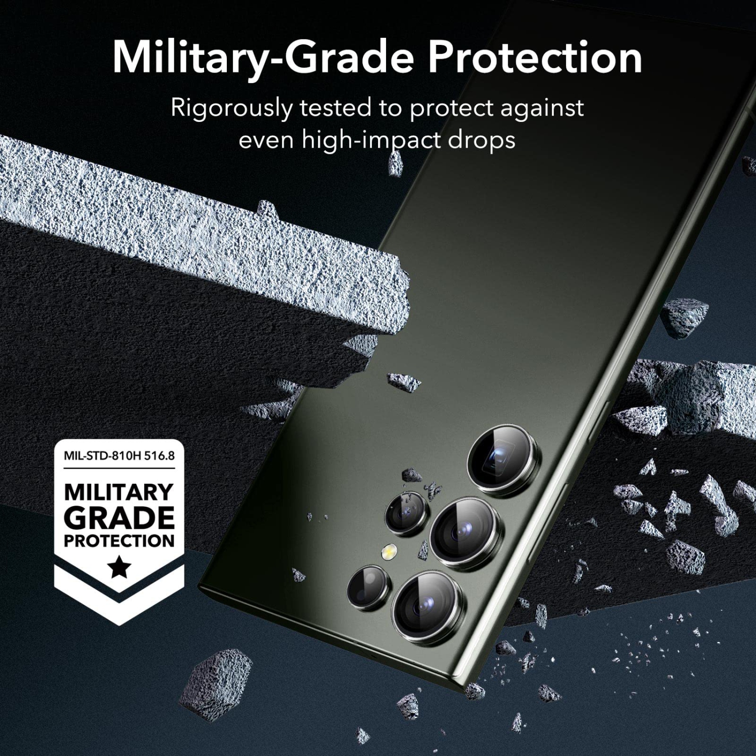 S23 Ultra Camera Lens Protector, Individual Lens Protectors, Scratch-Resistant Ultra-thin Tempered Glass for Samsung Galaxy S23 Ultra Screen