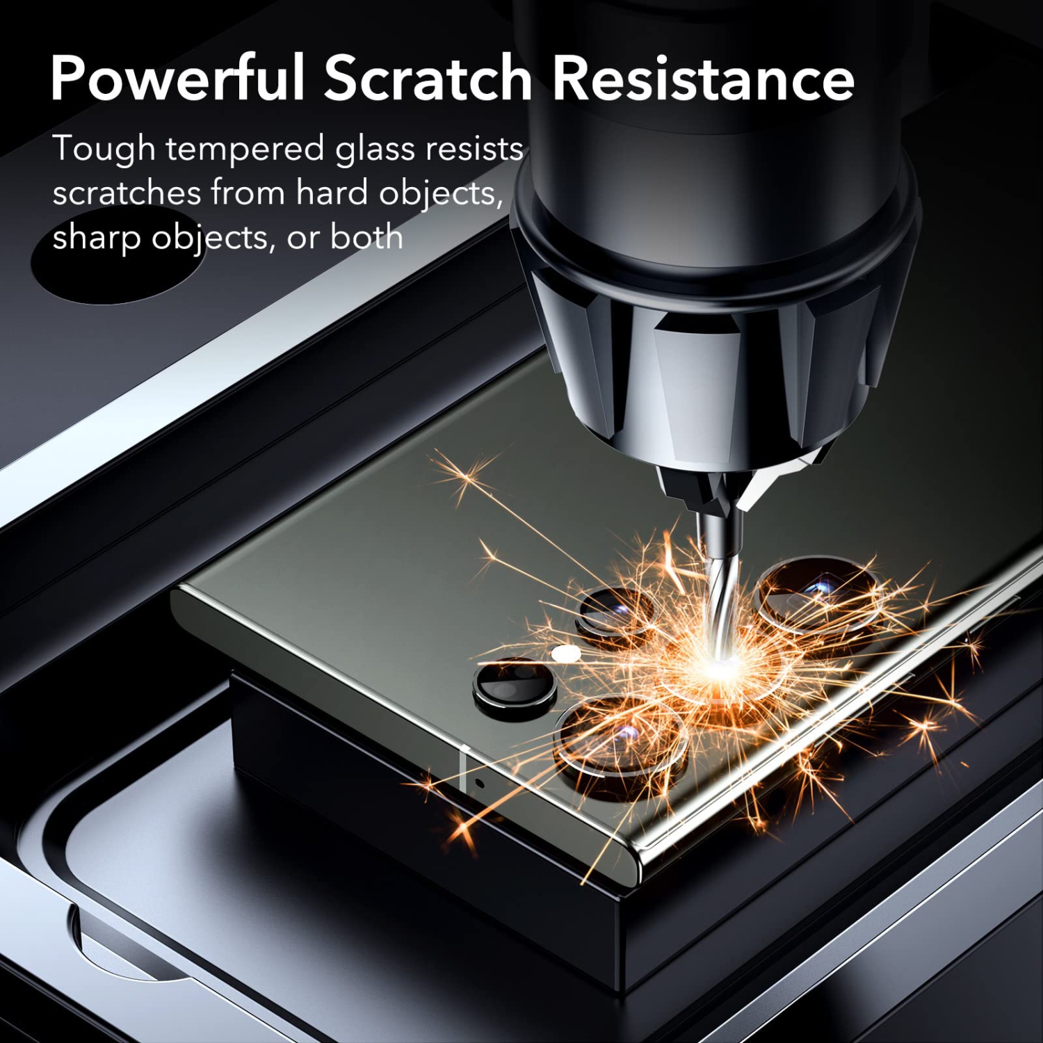 S23 Ultra Camera Lens Protector, Individual Lens Protectors, Scratch-Resistant Ultra-thin Tempered Glass for Samsung Galaxy S23 Ultra Screen