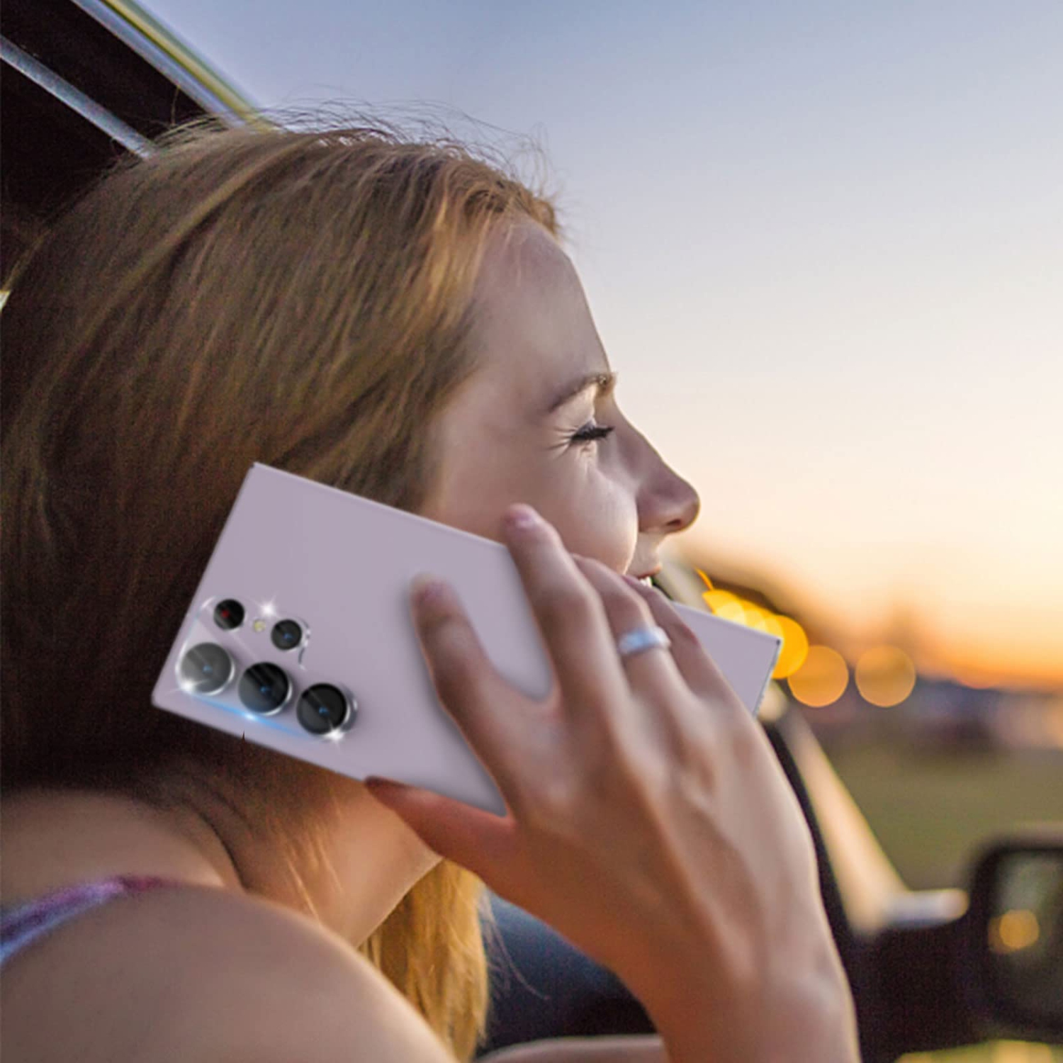 4 Pack Camera Lens Protector for Samsung Galaxy S23 Ultra 2023, HD Tempered Glass Scratch-Resistant Case Friendly Back Camera Screen Protective Film