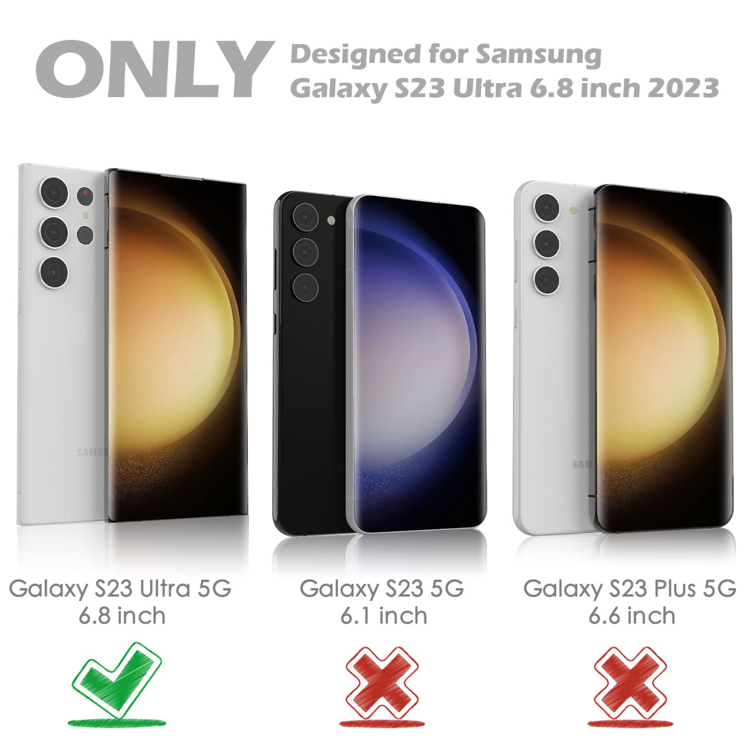 4 Pack Camera Lens Protector for Samsung Galaxy S23 Ultra 2023, HD Tempered Glass Scratch-Resistant Case Friendly Back Camera Screen Protective Film