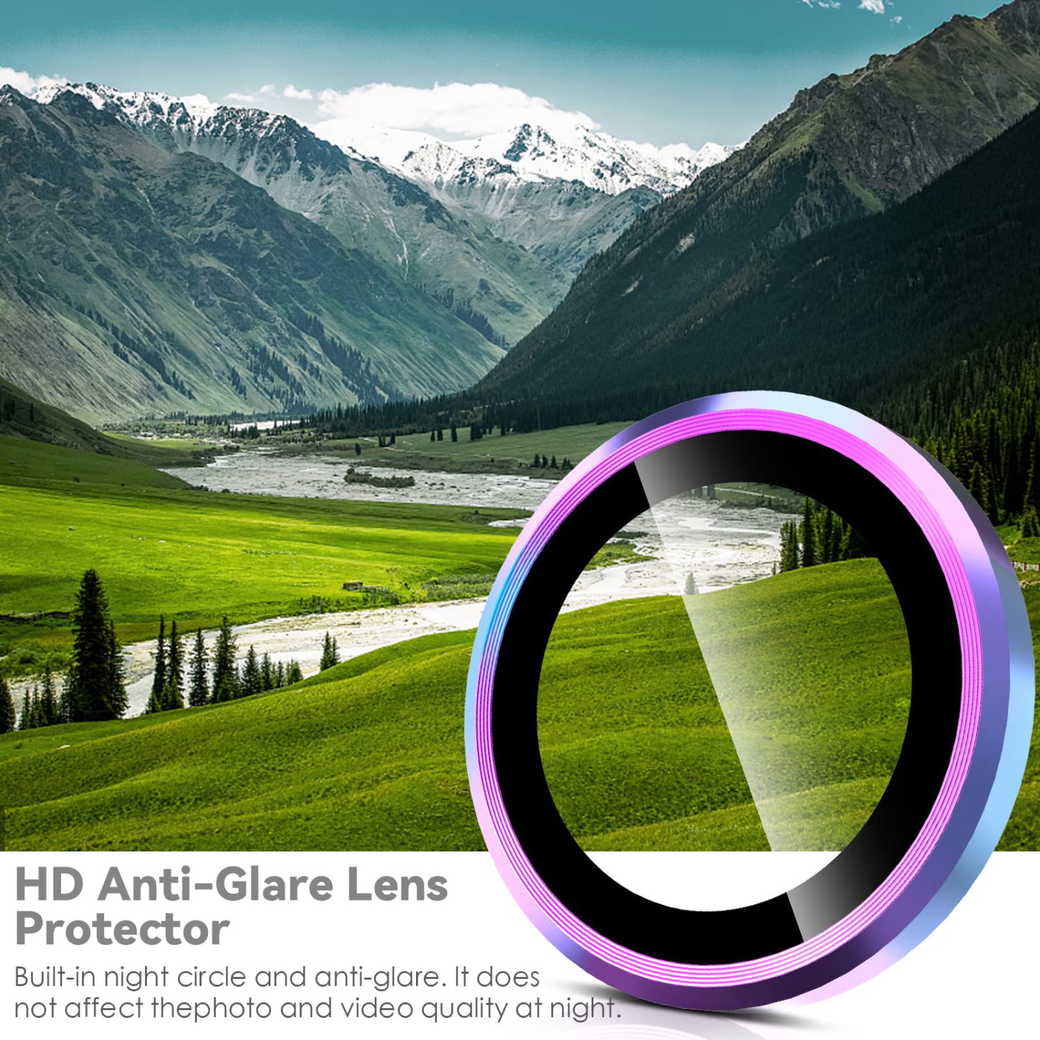 3 + 2 pièces pour le protecteur d’objectif Ultra Galaxy S23 de Samsung, verre trempé 9H et anneau d’objectif individuel en alliage d’aluminium pour