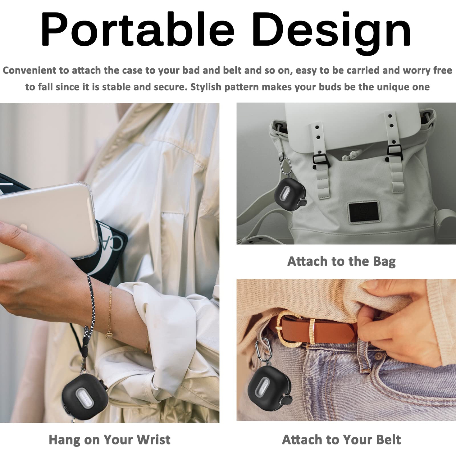 Samsung Galaxy Buds 2 Pro Case, Galaxy Buds Pro Case, Galaxy Buds 2 Case, Galaxy Buds Live Case, Premium TPU Shockproof Full Body Protection Cover