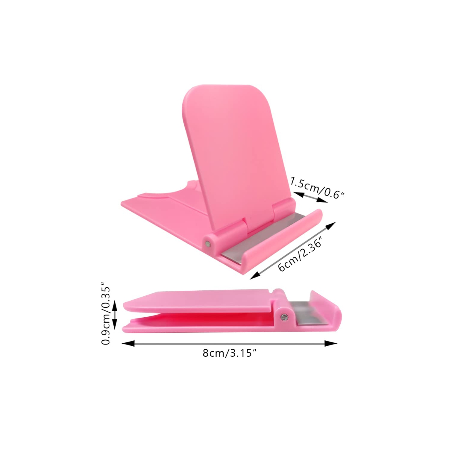 5 Pcs Foldable Cell Phone Stands, Portable Phone Holder Universal Cellphone Desktop Cradle for Tablets, Reader, Mini iPad, Smartphone